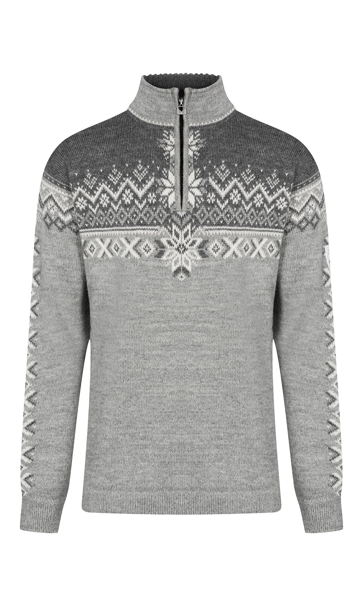 Dale Of Norway 140th Anniversary Sweater Grau- Male Sweaters und Hoodies- Grsse S - Farbe Lightcharcoal - Smoke - Offwhite