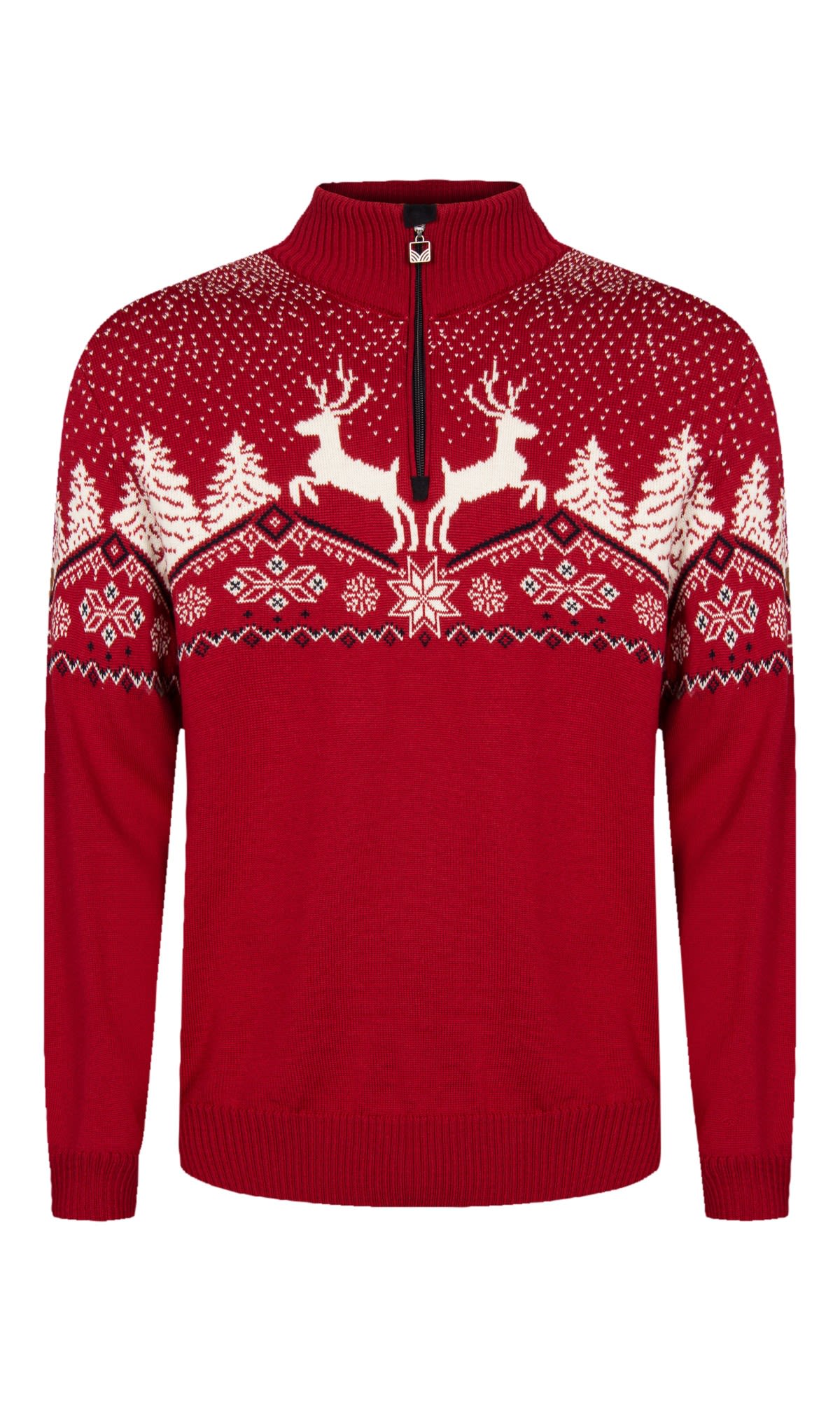 Dale Of Norway Dale Christmas Sweater Rot- Male Merino Sweaters und Hoodies- Grsse 3XL - Farbe Red Rose - Offwhite - Navy