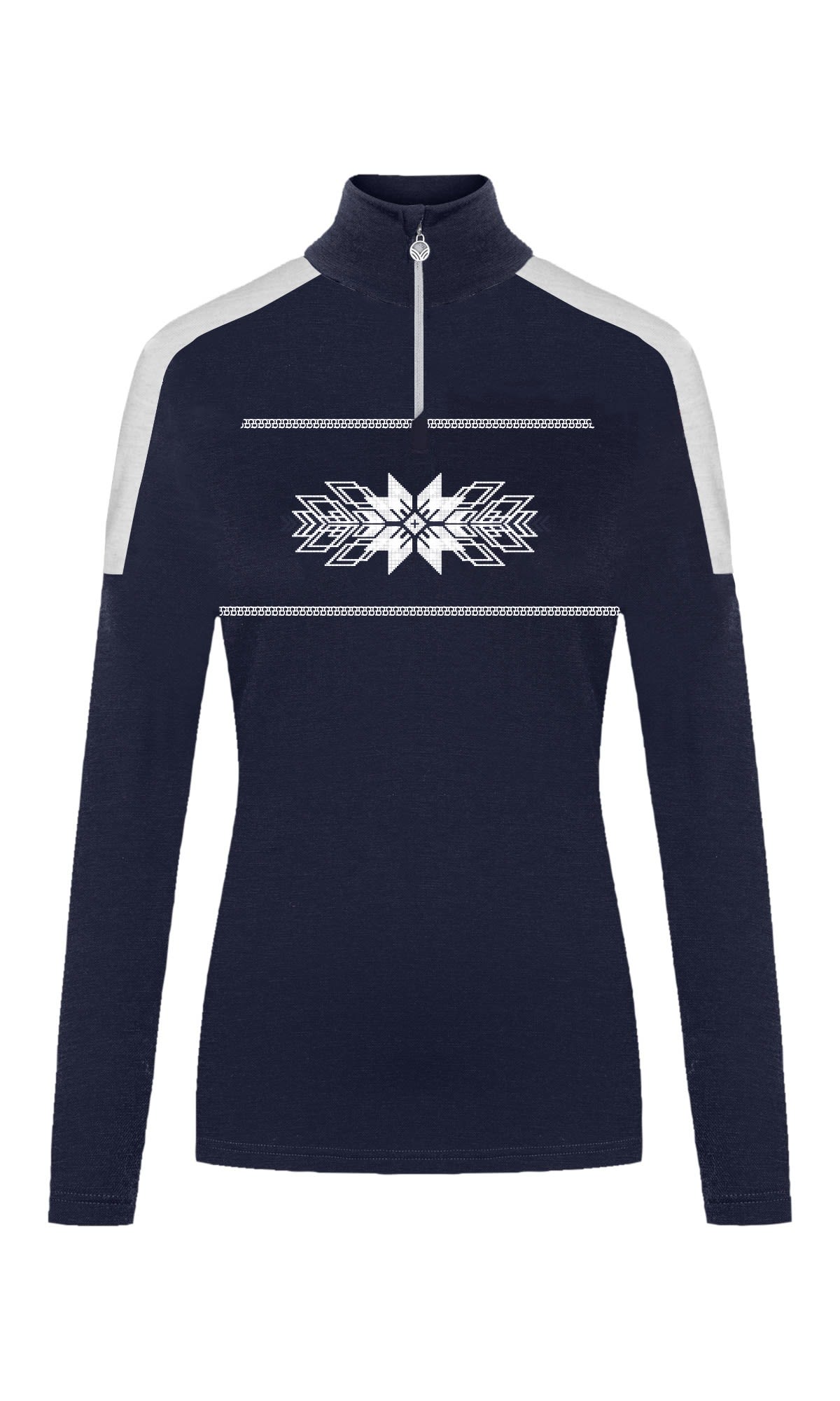 Dale Of Norway OL Spirit Basic Sweater Blau- Female Merino Sweaters und Hoodies- Grsse XL - Farbe Navy - Offwhite