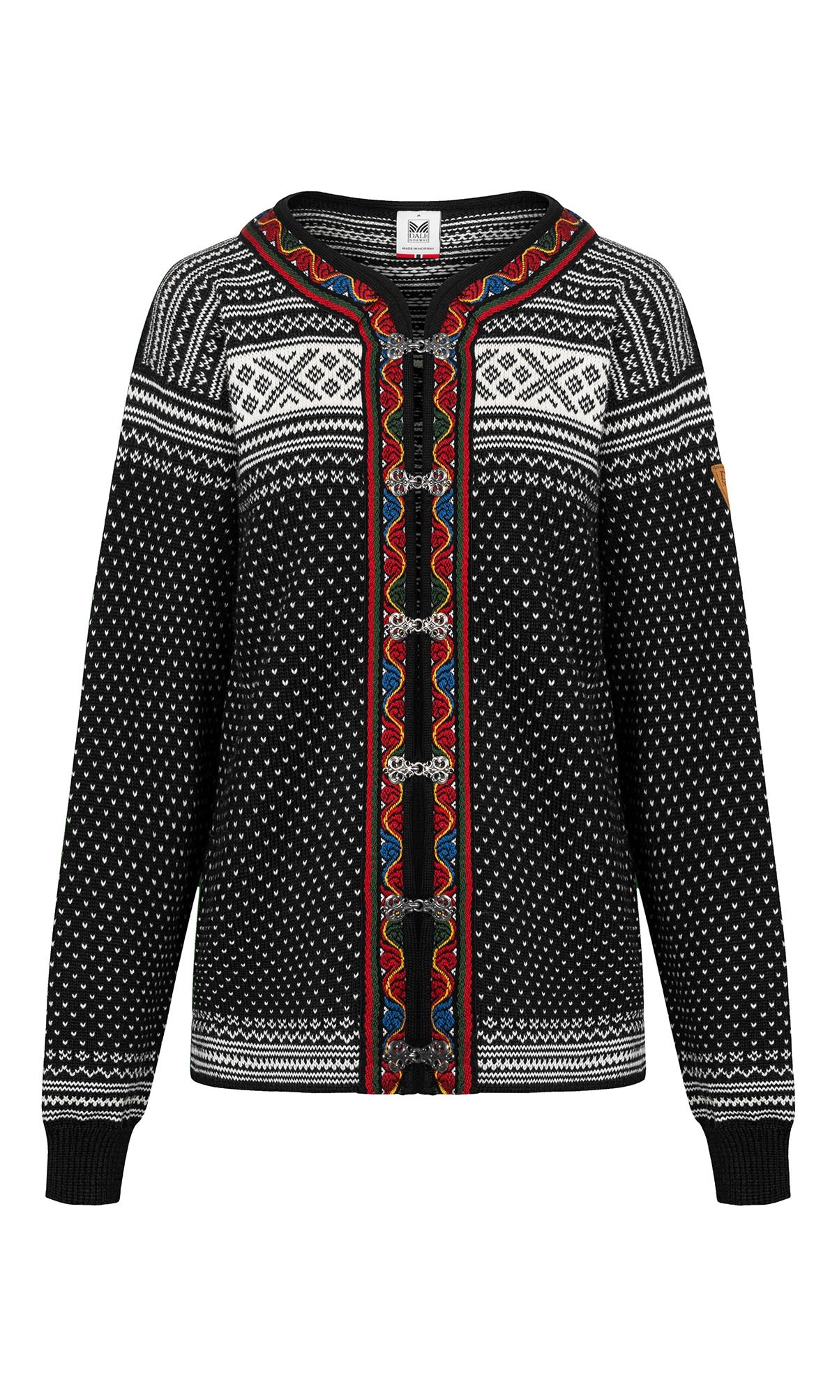 Dale Of Norway Setesdal Jacket Schwarz- Ponchos und Capes- Grsse XS - Farbe Black - Offwhite