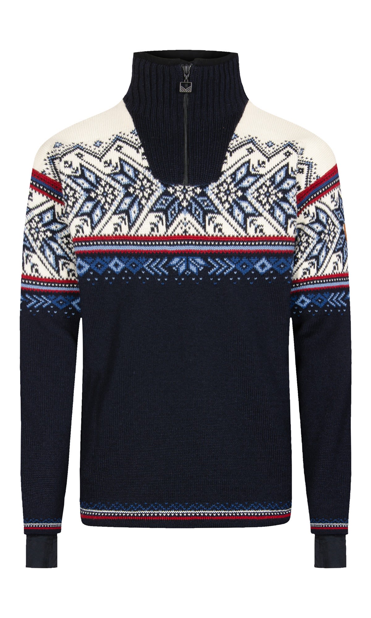 Dale Of Norway Vail Weatherproof Sweater Blau- Male Sweaters und Hoodies- Grsse S - Farbe Navy - Red - Offwhite - Indigo
