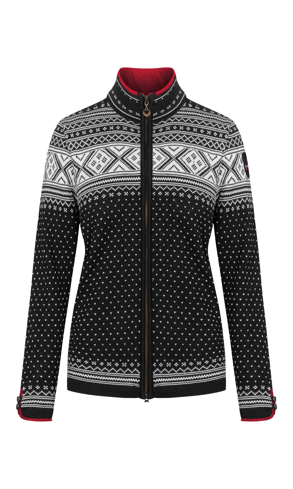 Dale Of Norway Valle Jacket Schwarz- Female Ponchos und Capes- Grsse XS - Farbe Black - Offwhite