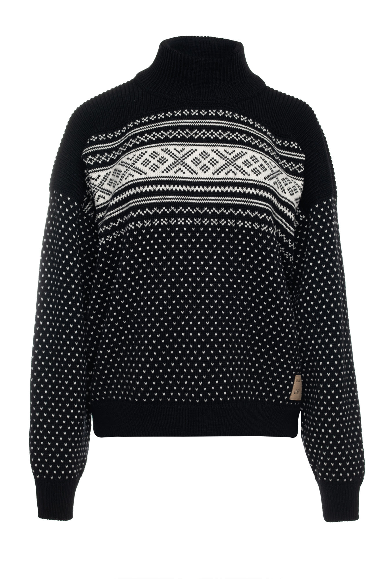 Dale Of Norway Valloy Sweater Schwarz- Female Merino Sweaters und Hoodies- Grsse S - Farbe Black - Offwhite