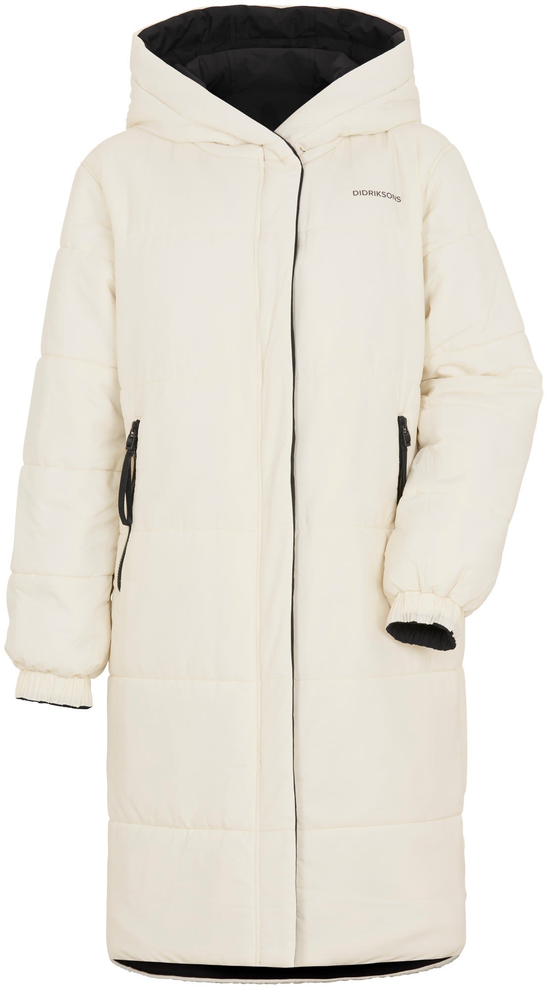 Didriksons Anna Parka Schwarz - Weiss- Female Parkas- Grsse 32-34 - Farbe White Foam - Black