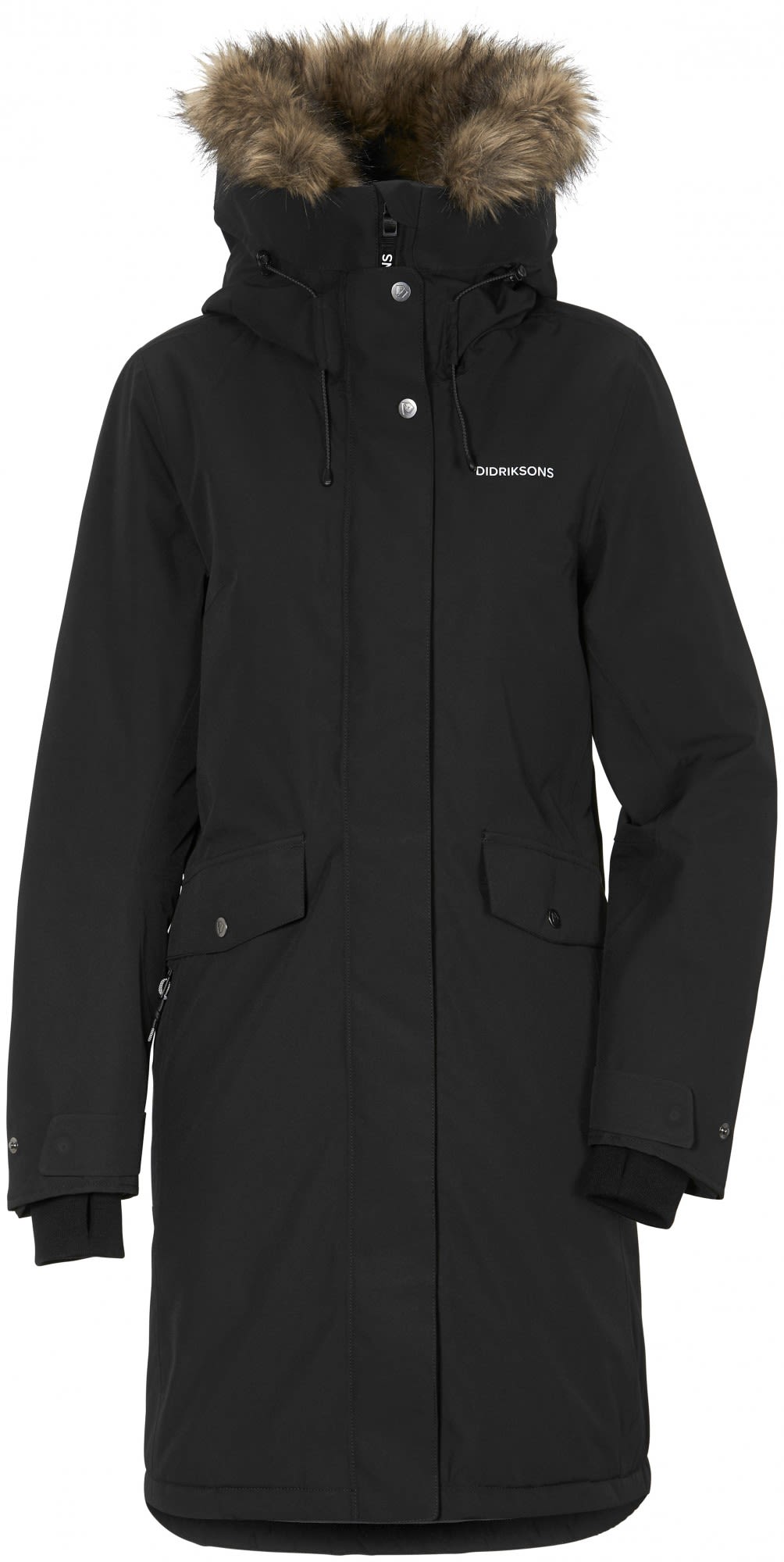 Didriksons Erika Parka 2 Schwarz- Female Ponchos und Capes- Grsse 34 - Farbe Black
