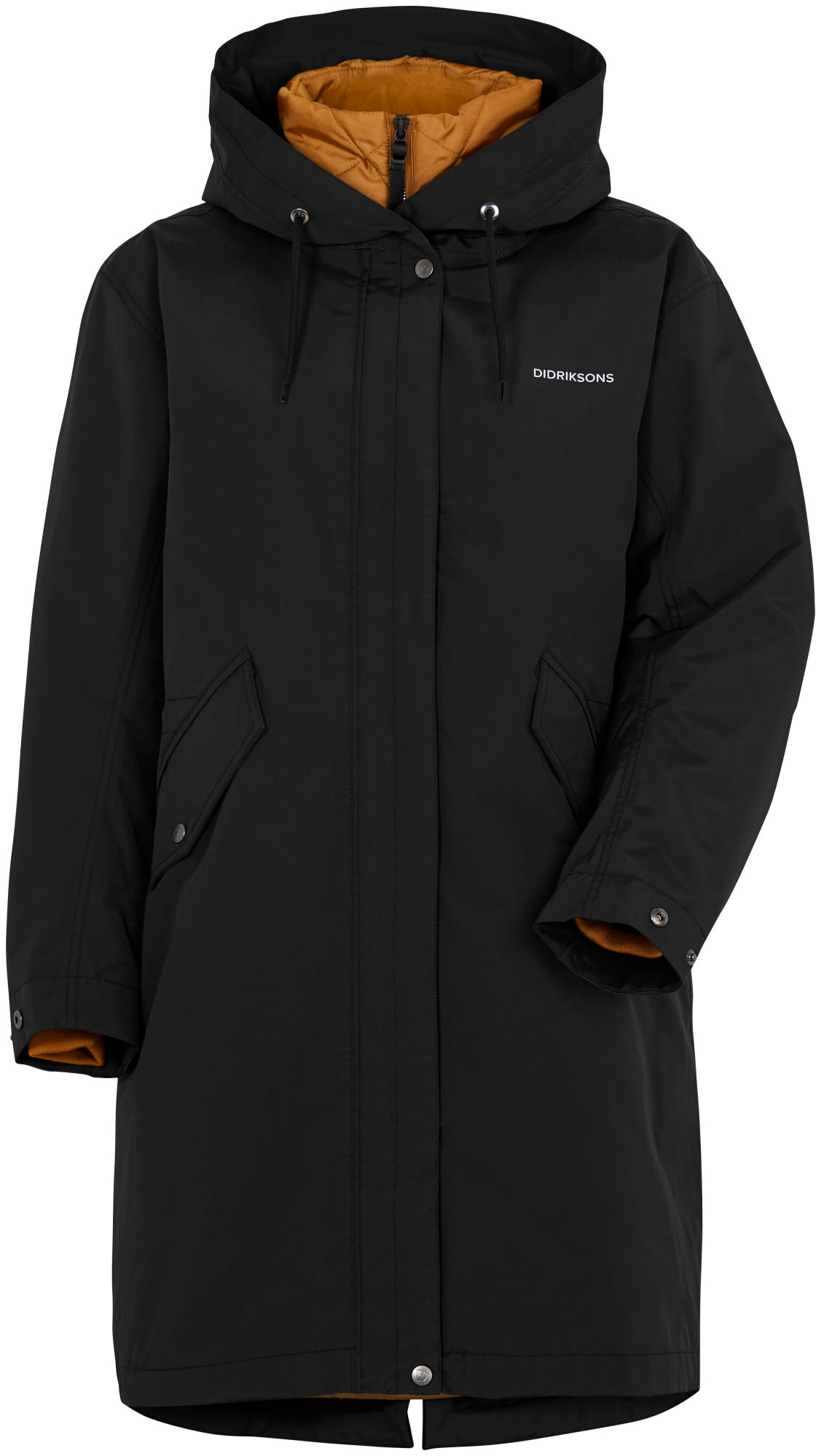 Didriksons Gabriella Parka Schwarz- Female Parkas- Grsse 32-34 - Farbe Black