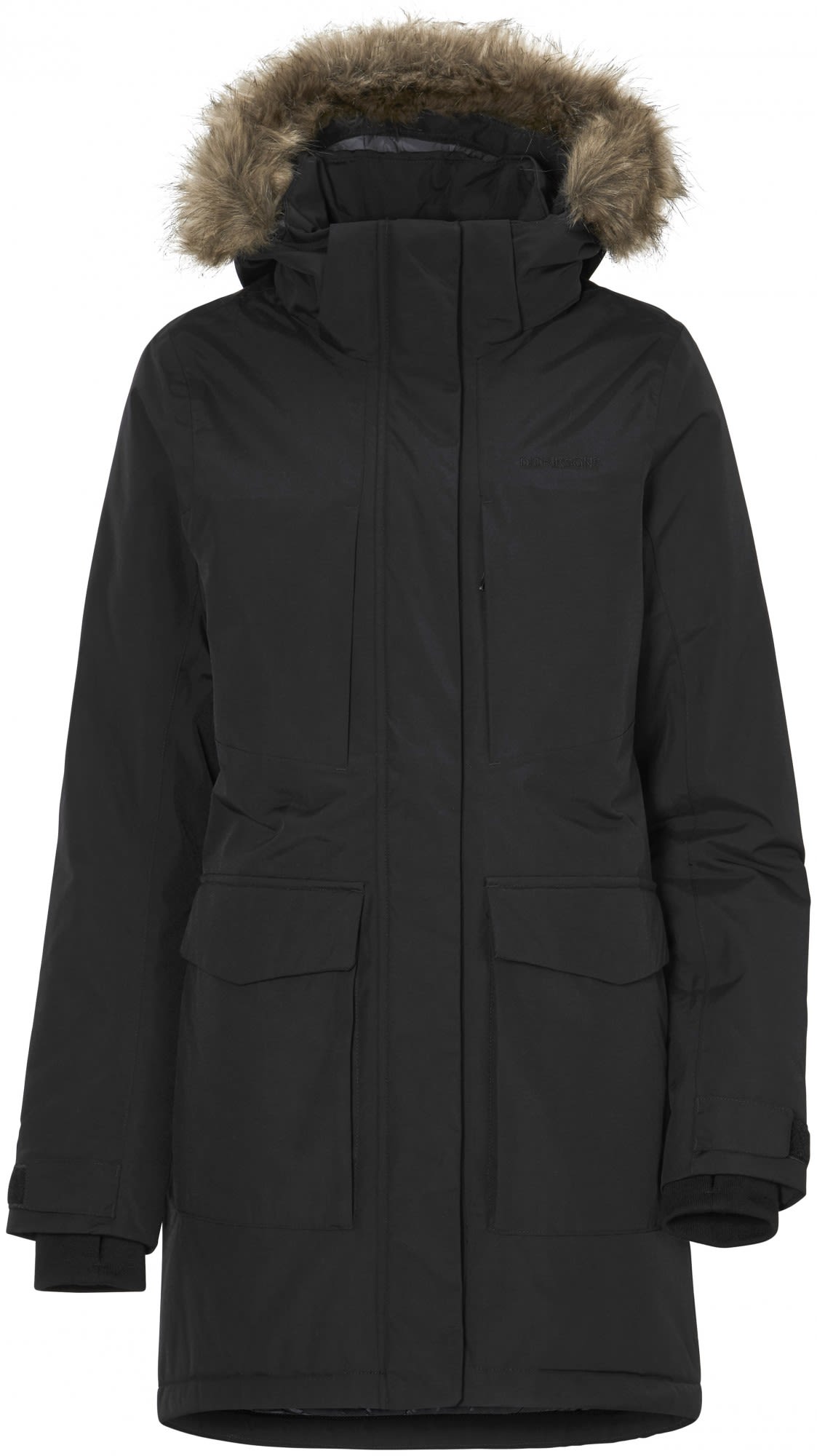 Didriksons Girls Jamila Parka 3 Schwarz- Female Ponchos und Capes- Grsse 130 - Farbe Black