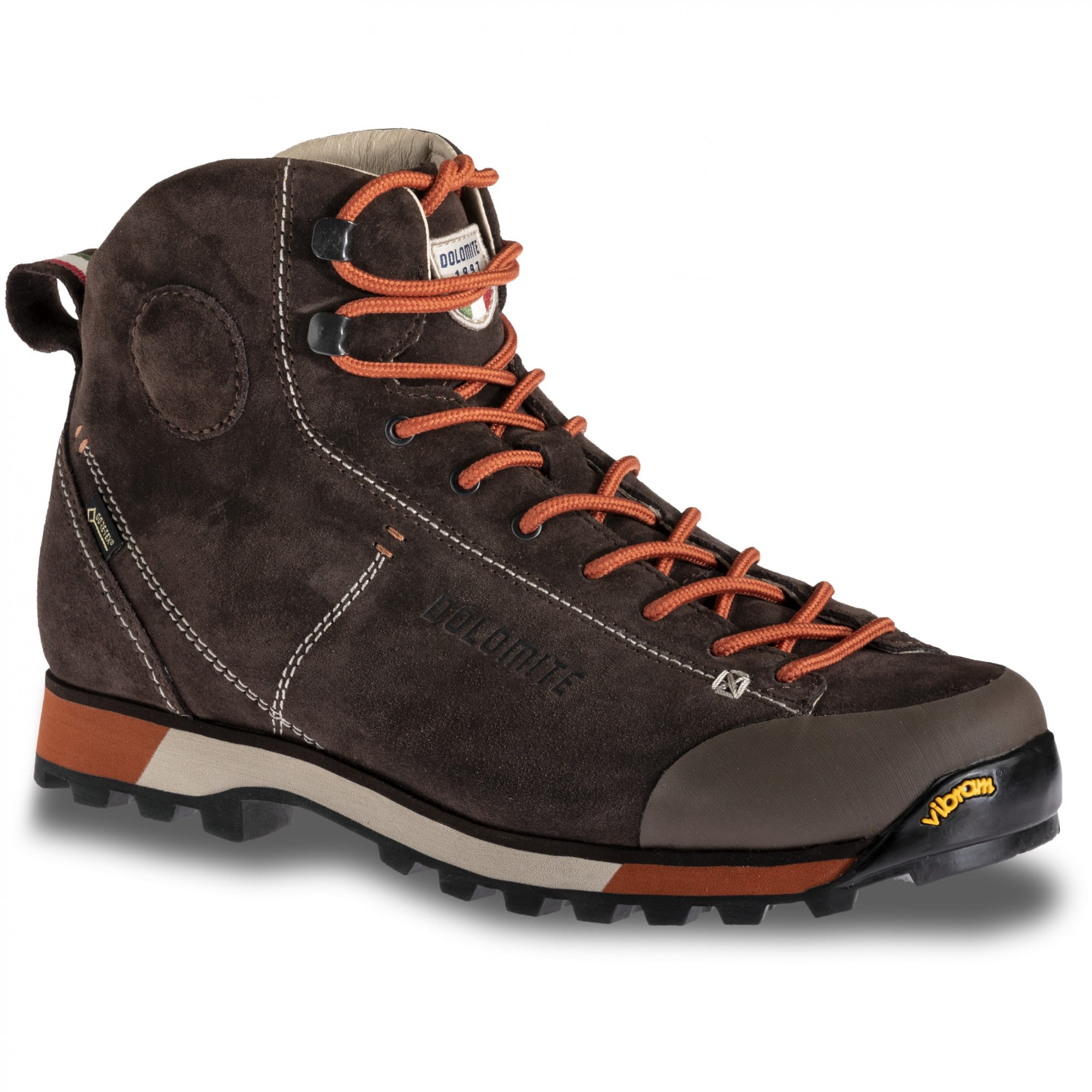 Dolomite 54 Hike Gtx(R)(R) Braun - Rot- Male Gore-Tex(R) Hiking- und Approachschuhe- Grsse EU 40 2-3 - Farbe Dark Brown - Red