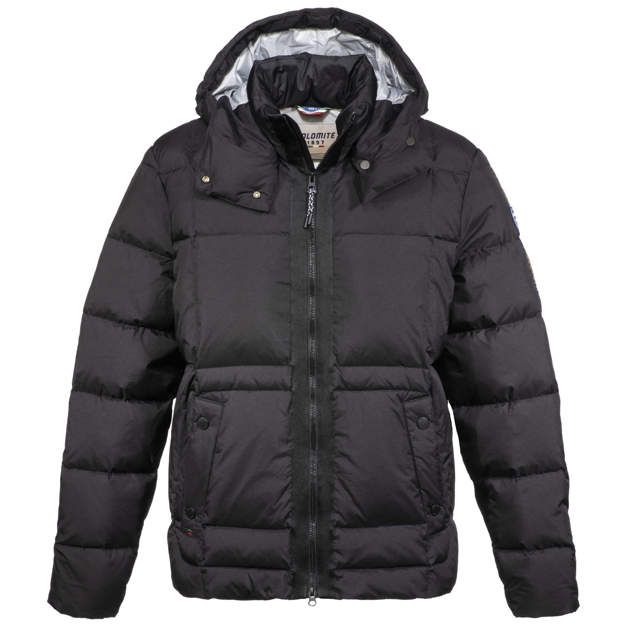 Dolomite 76 Fitzroy Jacket Schwarz- Male Daunen Freizeitjacken- Grsse S - Farbe Black - Pearl Grey