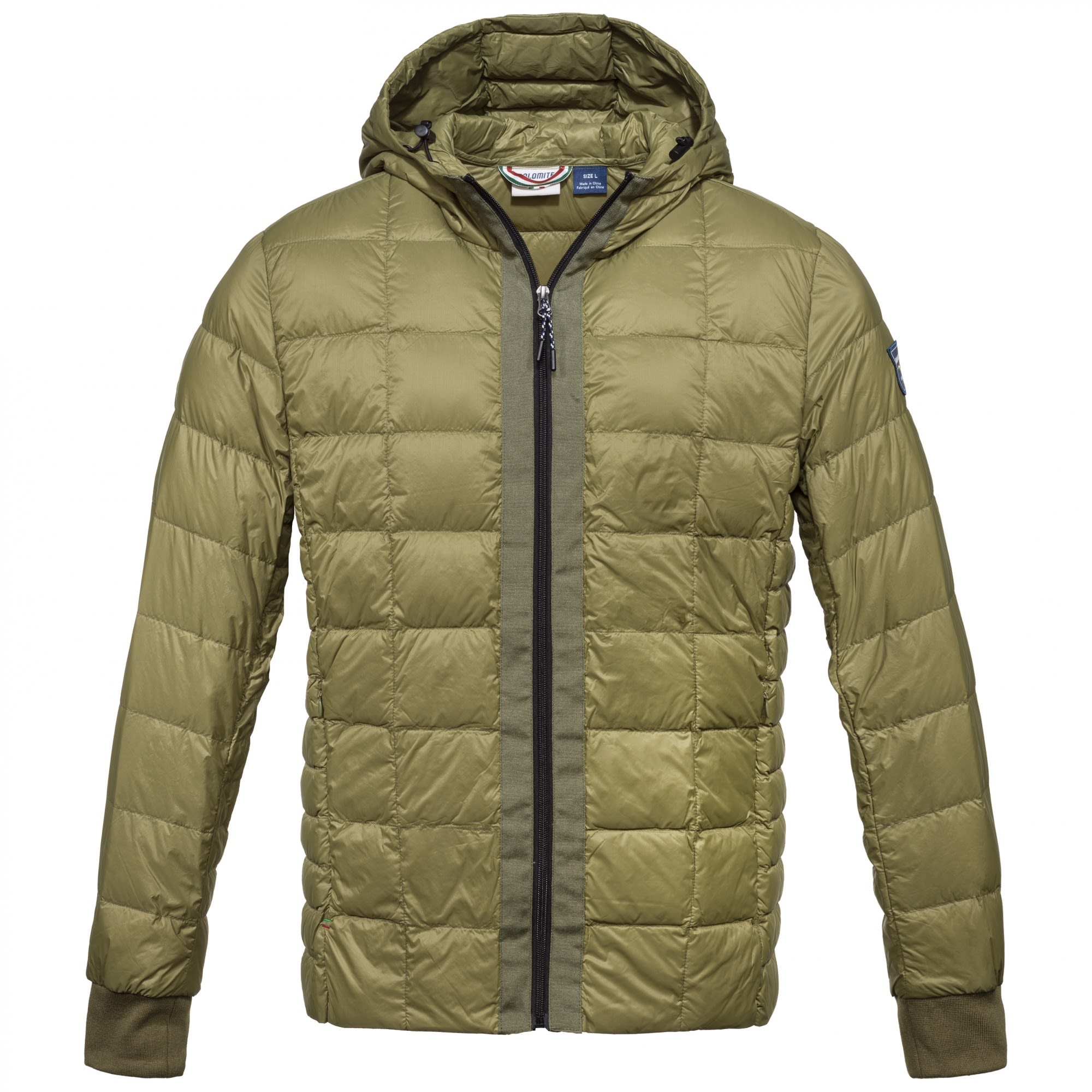 Dolomite Corvara Light Hood Jacket Grn- Male Daunen Freizeitjacken- Grsse M - Farbe Chalice Khaki Green