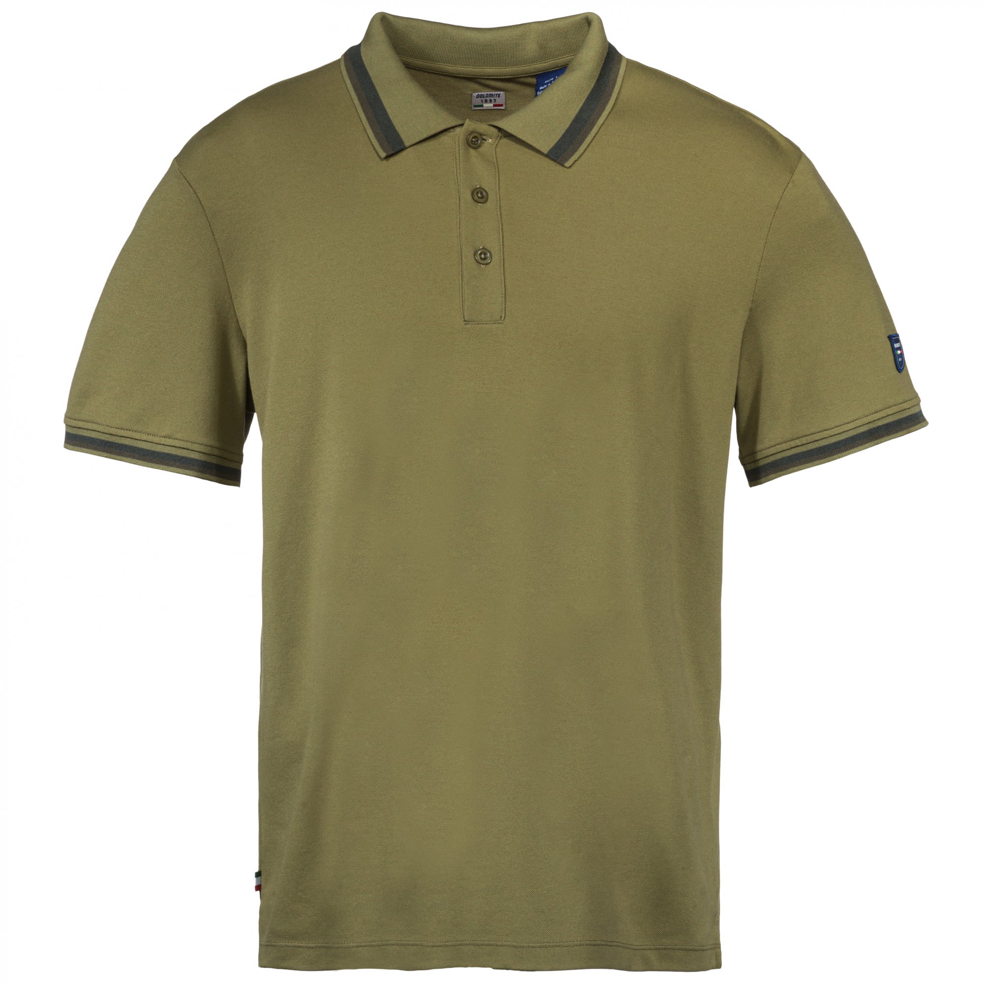 Dolomite Corvara Polo Shirt Grn- Male Kurzarm-Shirts- Grsse S - Farbe Chalice Khaki Green