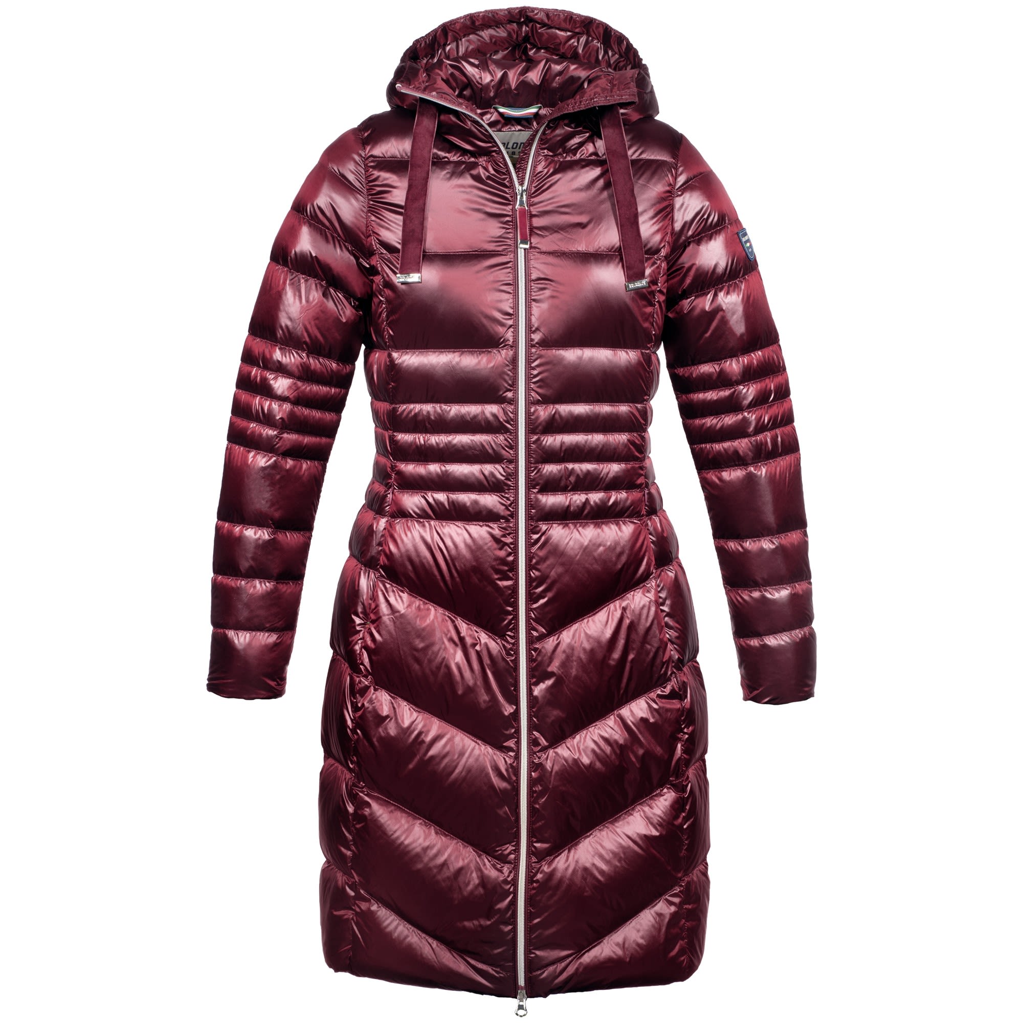 Dolomite Corvara Satin Parka Rot- Female Daunen Wintermntel- Grsse L - Farbe Alert Red