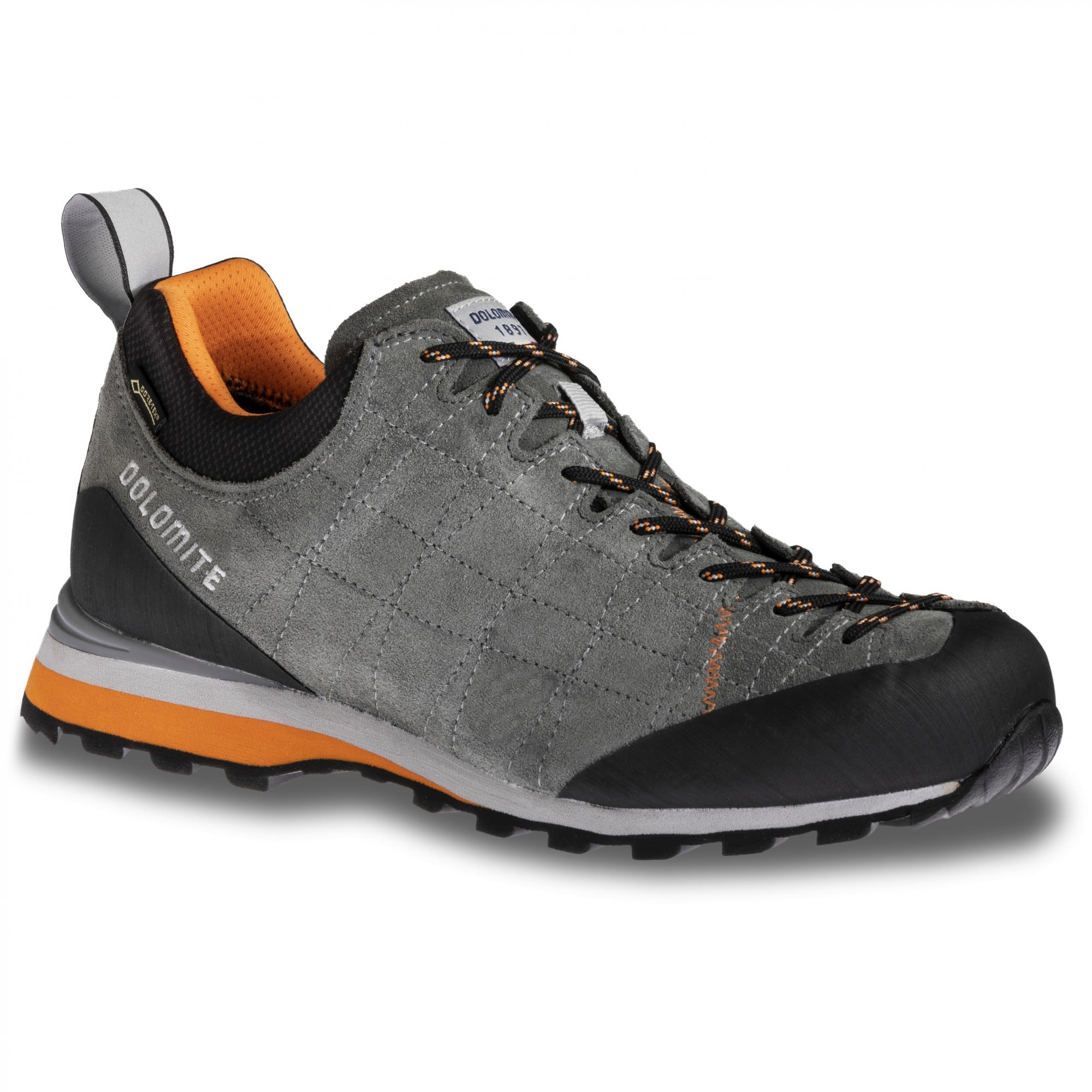 Dolomite Diagonal Gtx(R)(R) Grau- Male Gore-Tex(R) Hiking- und Approach-Schuhe- Grsse EU 35-5 - Farbe Silver Green - Sun Orange
