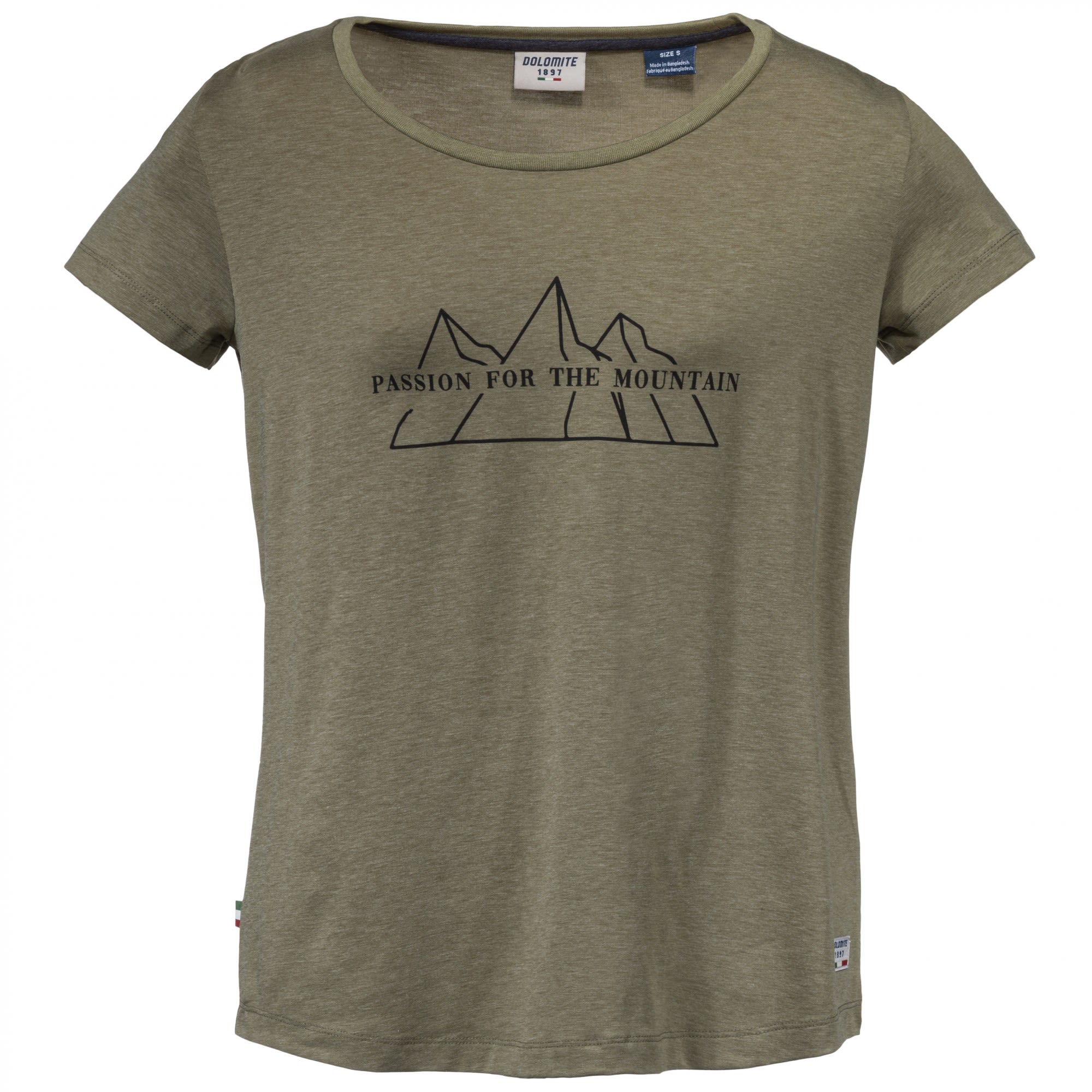 Dolomite Expedition TC T-Shirt Grn- Female T-Shirts- Grsse XS - Farbe Chalice Khaki Green