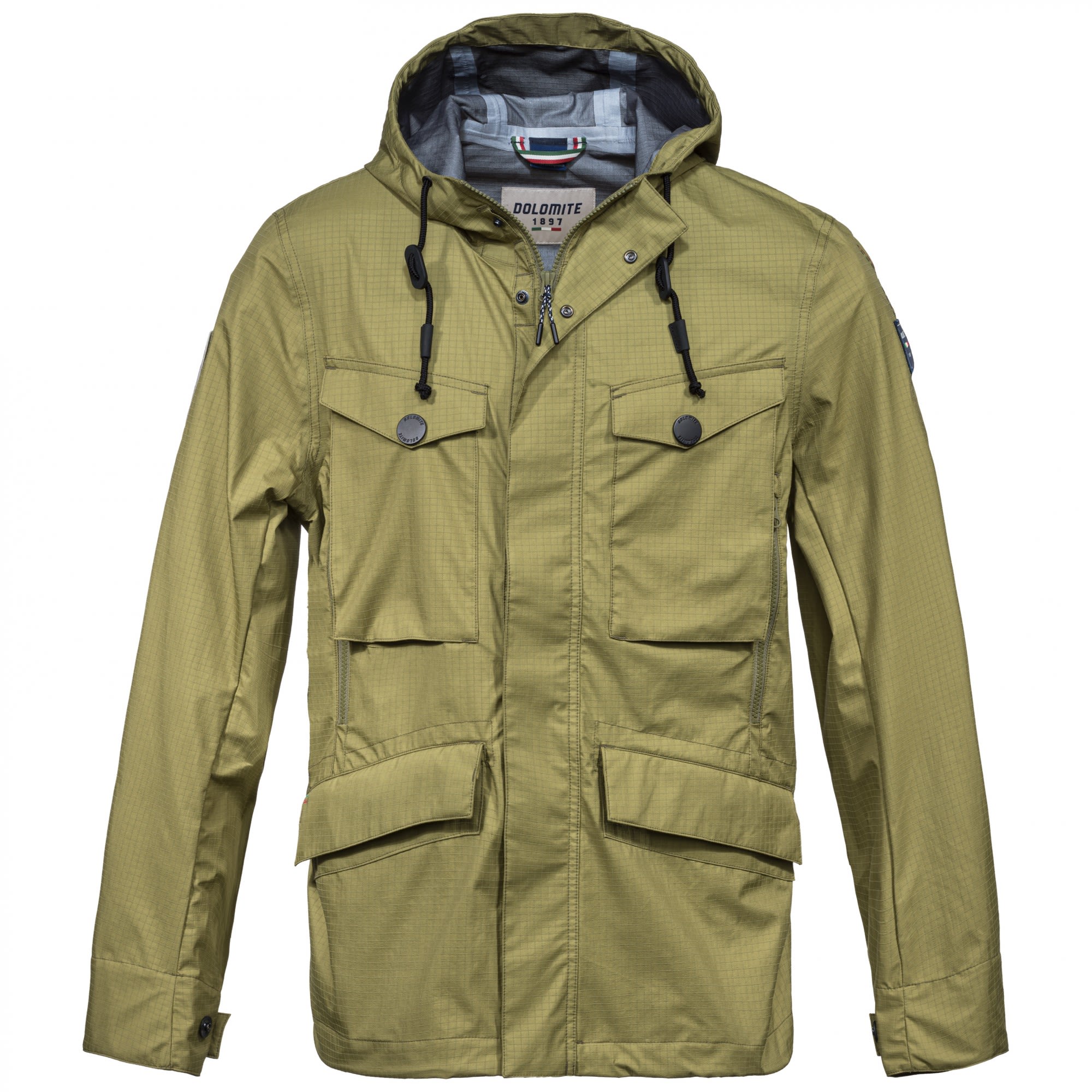 Dolomite Fitzroy 3L Field Hood Jacket Grn- Male Ponchos und Capes- Grsse M - Farbe Chalice Khaki Green