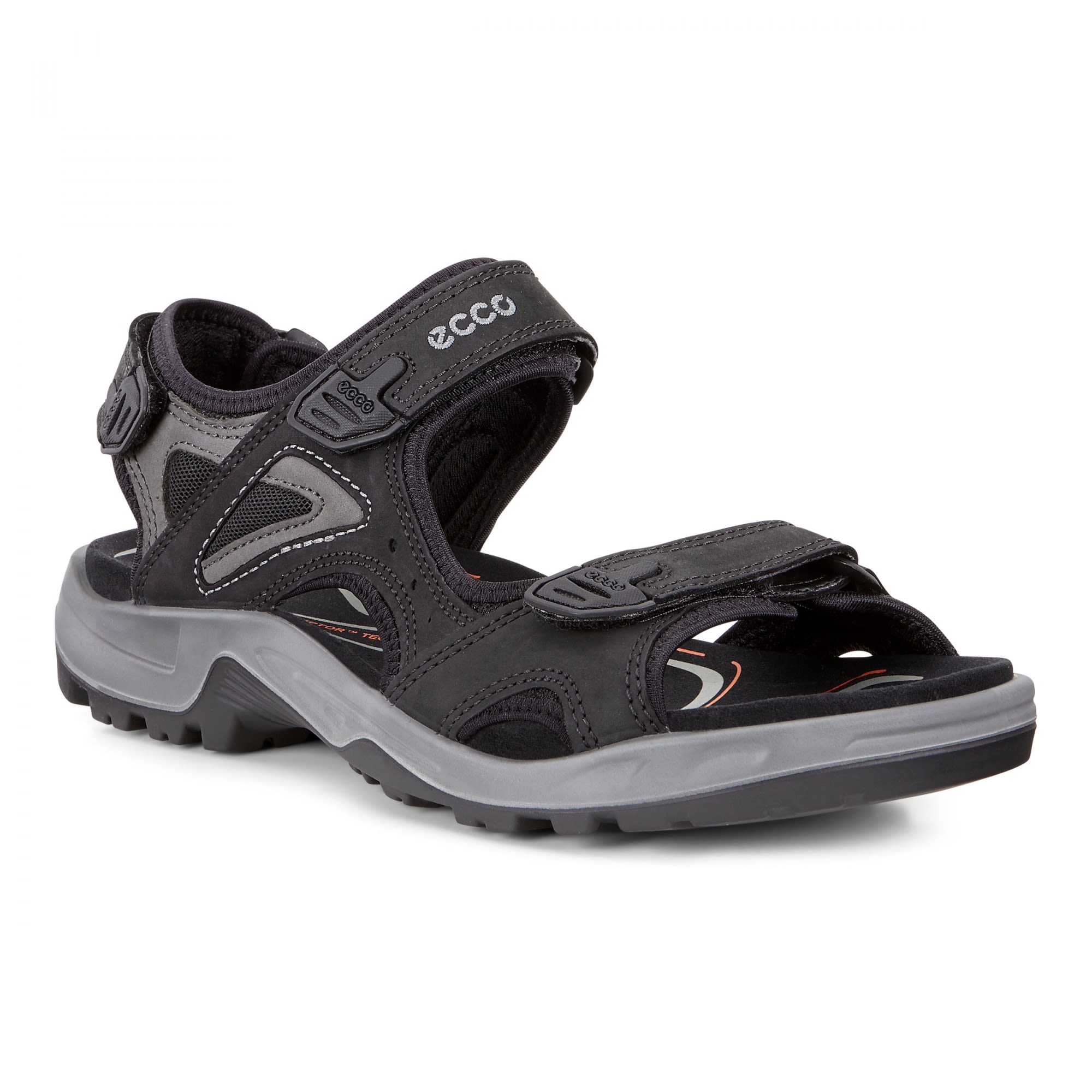 Ecco Offroad Sandal 3S POC Schwarz- Male Sandalen- Grsse EU 42 - Farbe Black - Dark Shadow