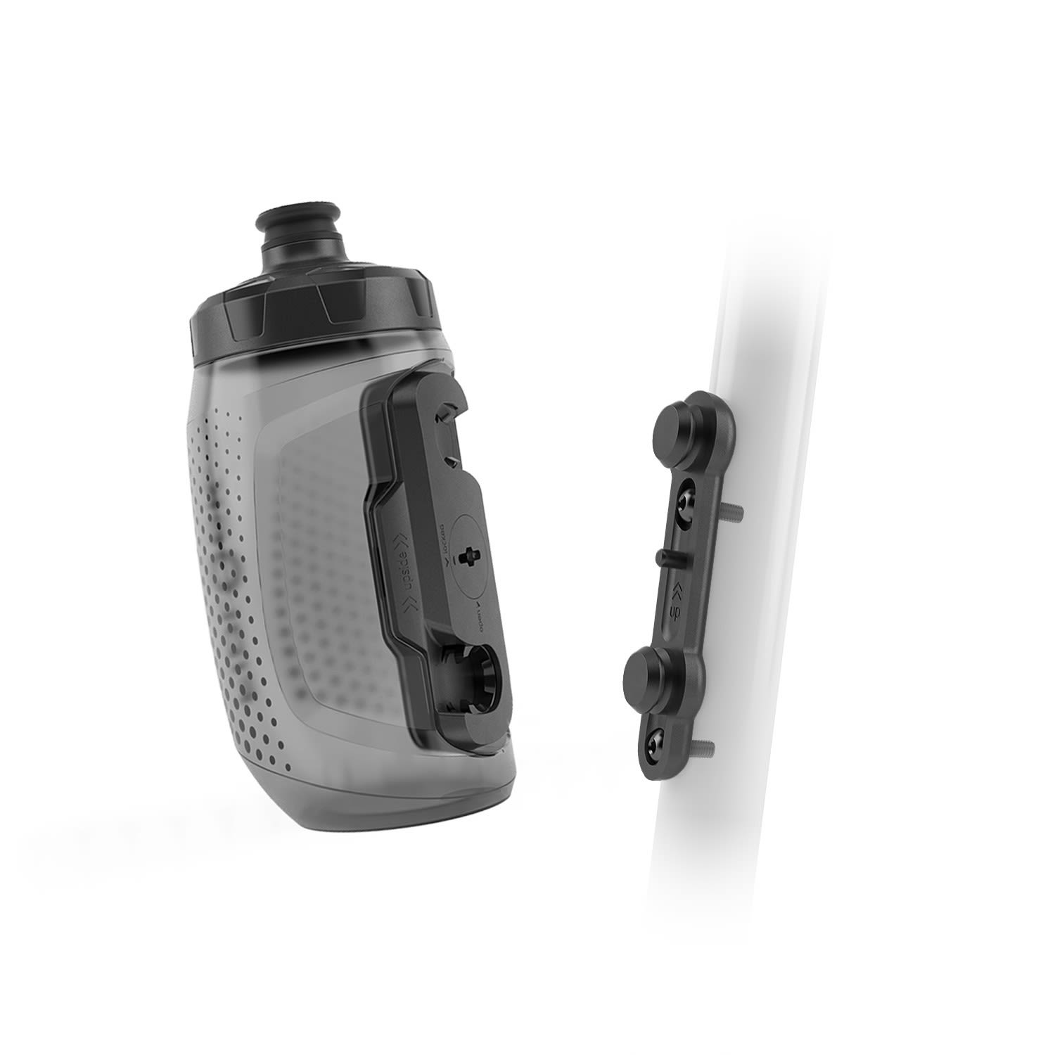 Fidlock Twist Bottle 450 ML + Bike Base Schwarz- Flaschen und Halter- Grsse 450 ml - Farbe Transparent Black unter Fidlock