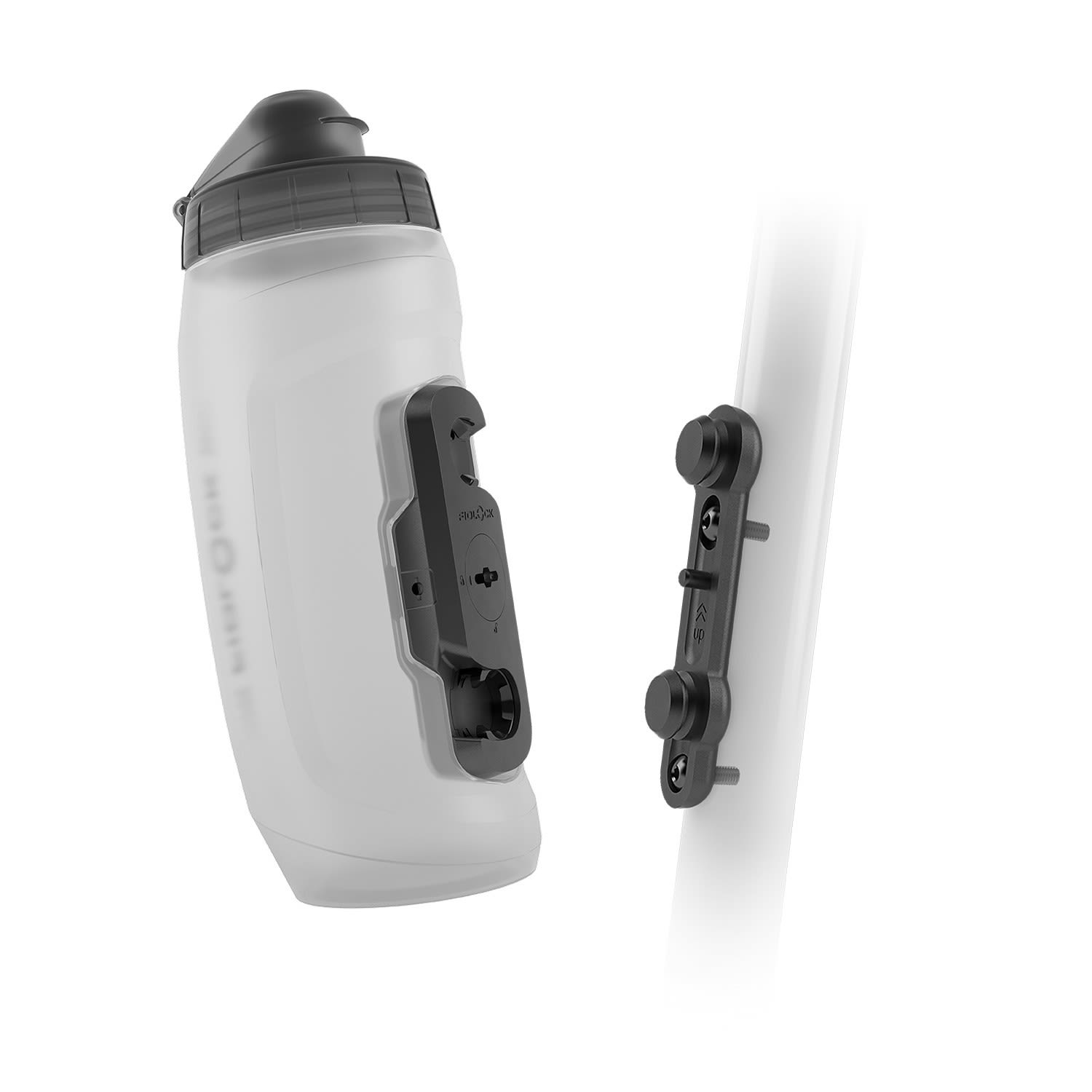 Fidlock Twist Bottle 590 ML + Bike Base Weiss- Flaschen und Halter- Grsse 590 ml - Farbe Transparent White