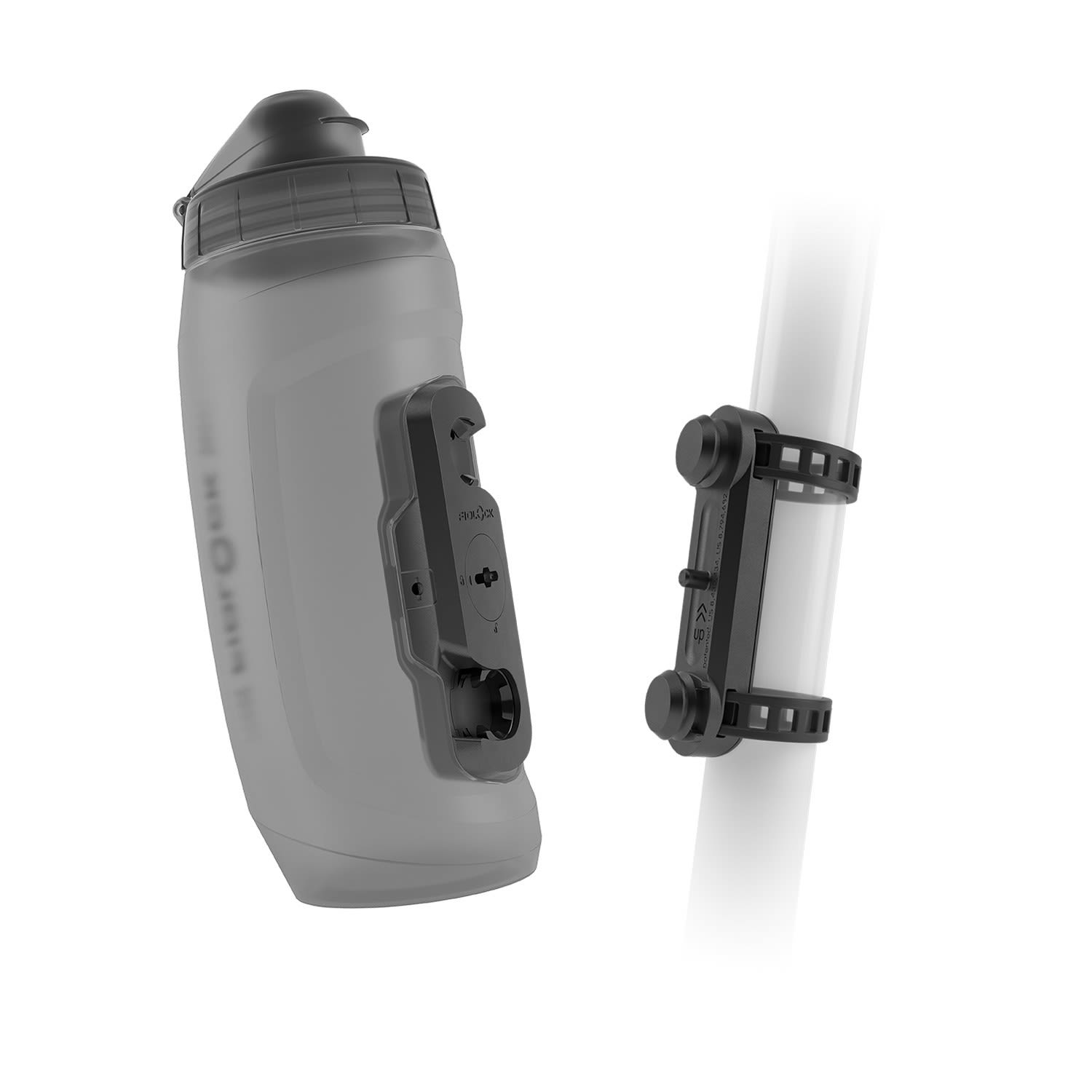 Fidlock Twist Bottle 590 ML + UNI Base Schwarz- Flaschen und Halter- Grsse 590 ml - Farbe Transparent Black