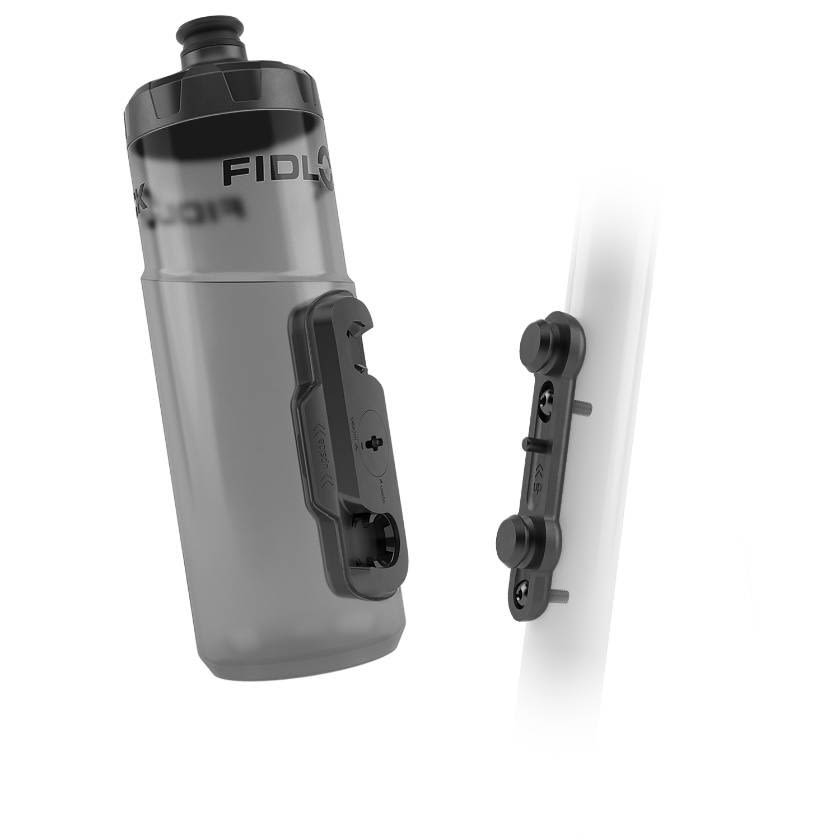 Fidlock Twist Bottle 600 ML + Bike Base Schwarz- Flaschen und Halter- Grsse 600 ml - Farbe Transparent Black unter Fidlock