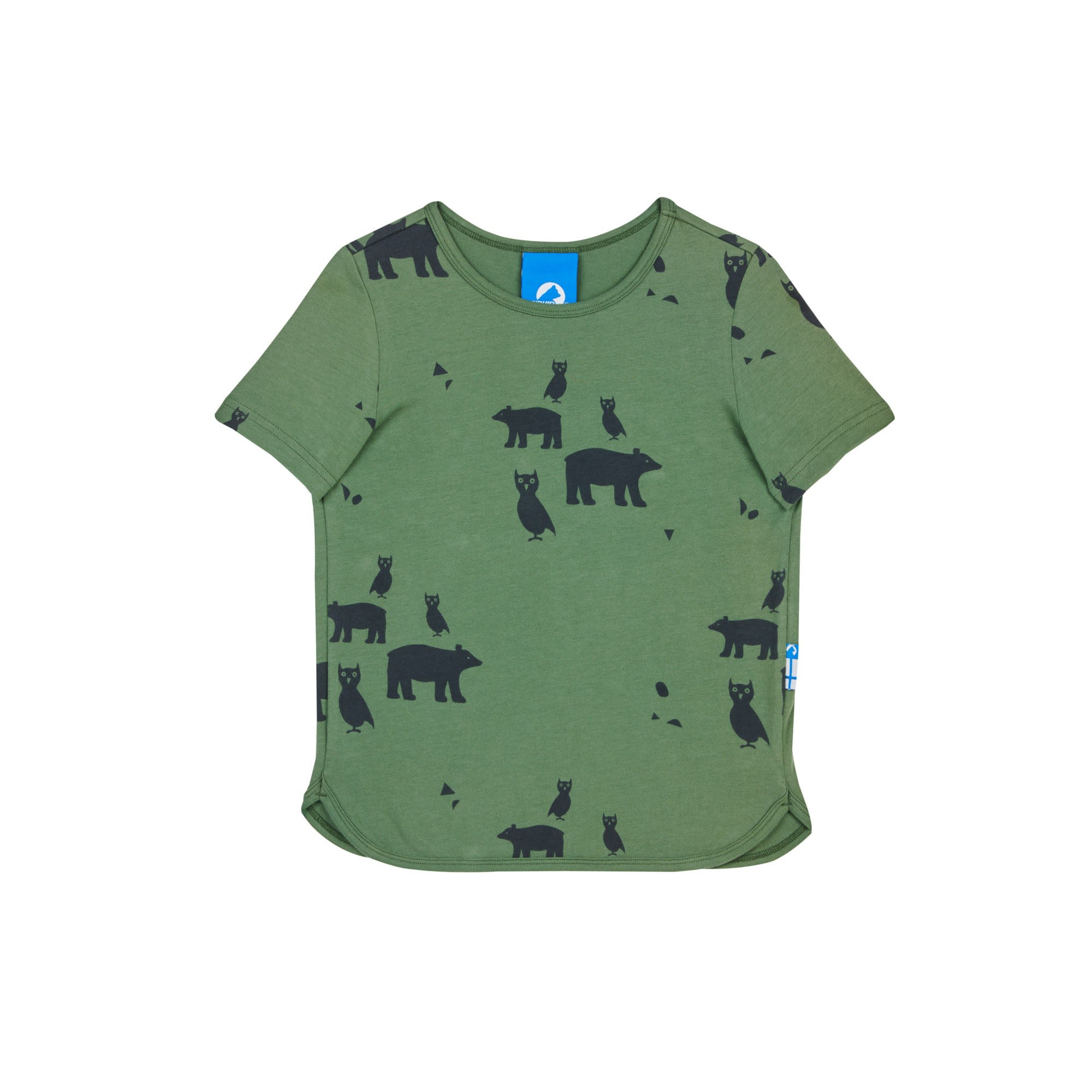 Finkid Ilta Grn- Kurzarm-Shirts- Grsse 80 - 90 - Farbe Bronze Green