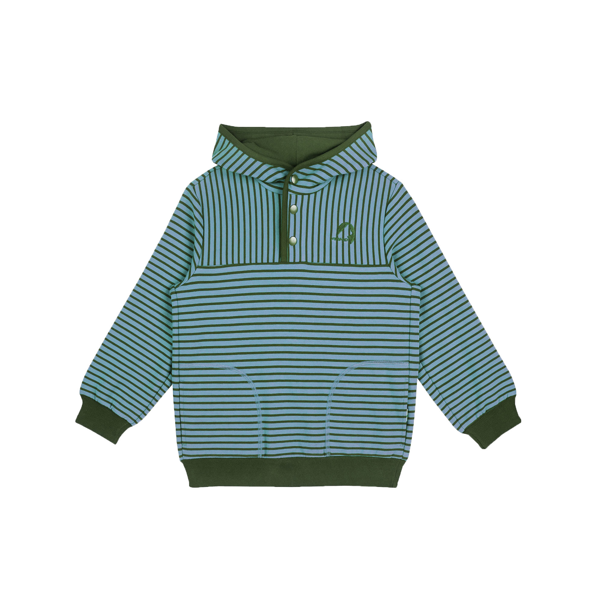 Finkid Kalajoki Gestreift - Grn- Sweaters und Hoodies- Grsse 80 - 90 - Farbe Smoke Blue - Bronze Green