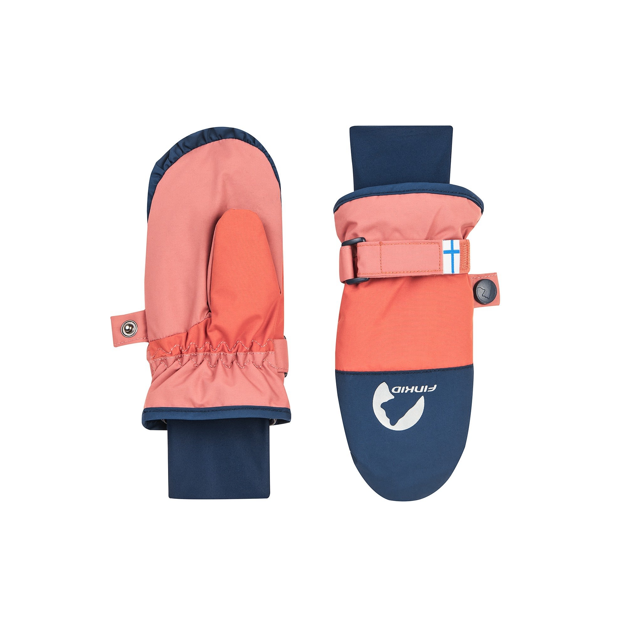 Finkid Kirjava Colorblock - Pink- Fausthandschuhe- Grsse S - Farbe Rose - Navy