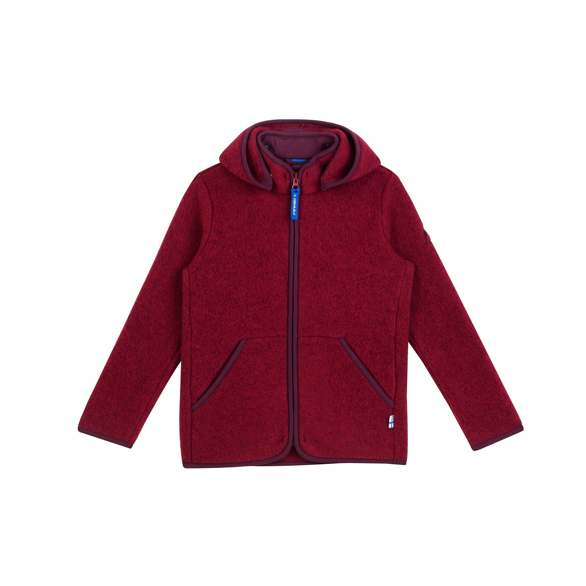 Finkid Luonto Wool Rot- Anoraks- Grsse 80 - 90 - Farbe Beet Red - Eggplant