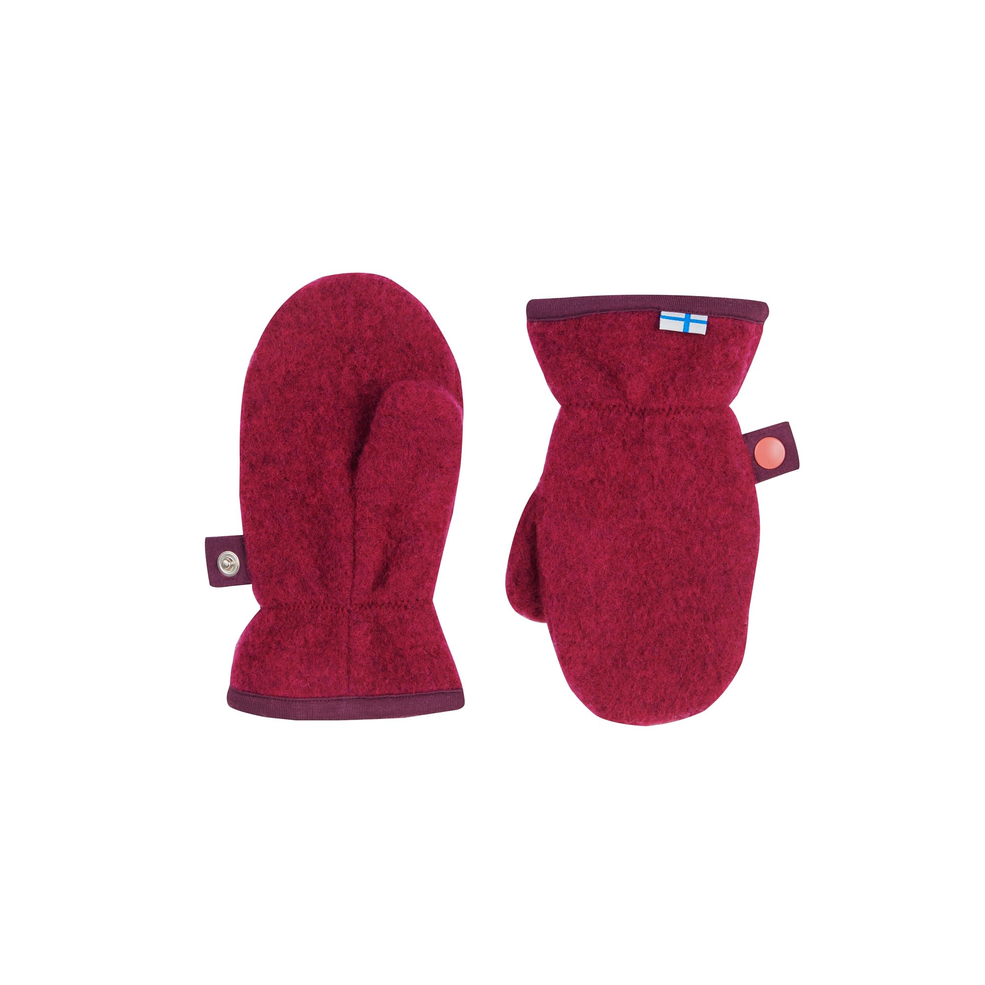 Finkid Nupujussi Wool Rot- Fausthandschuhe- Grsse XS - Farbe Beet Red