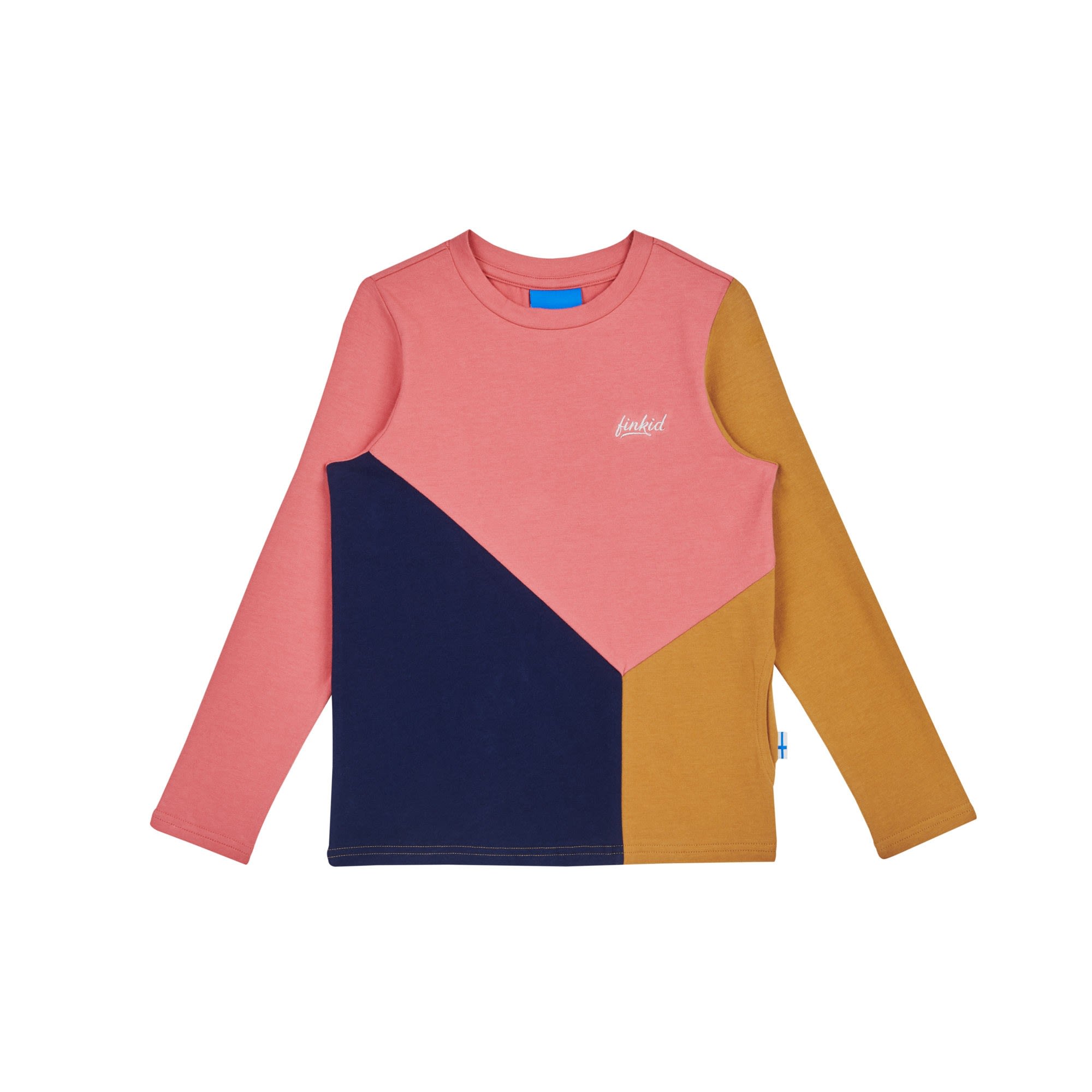 Finkid Rannikko Colorblock - Pink- Langarm-Shirts- Grsse 80 - 90 - Farbe Rose - Cinnamon
