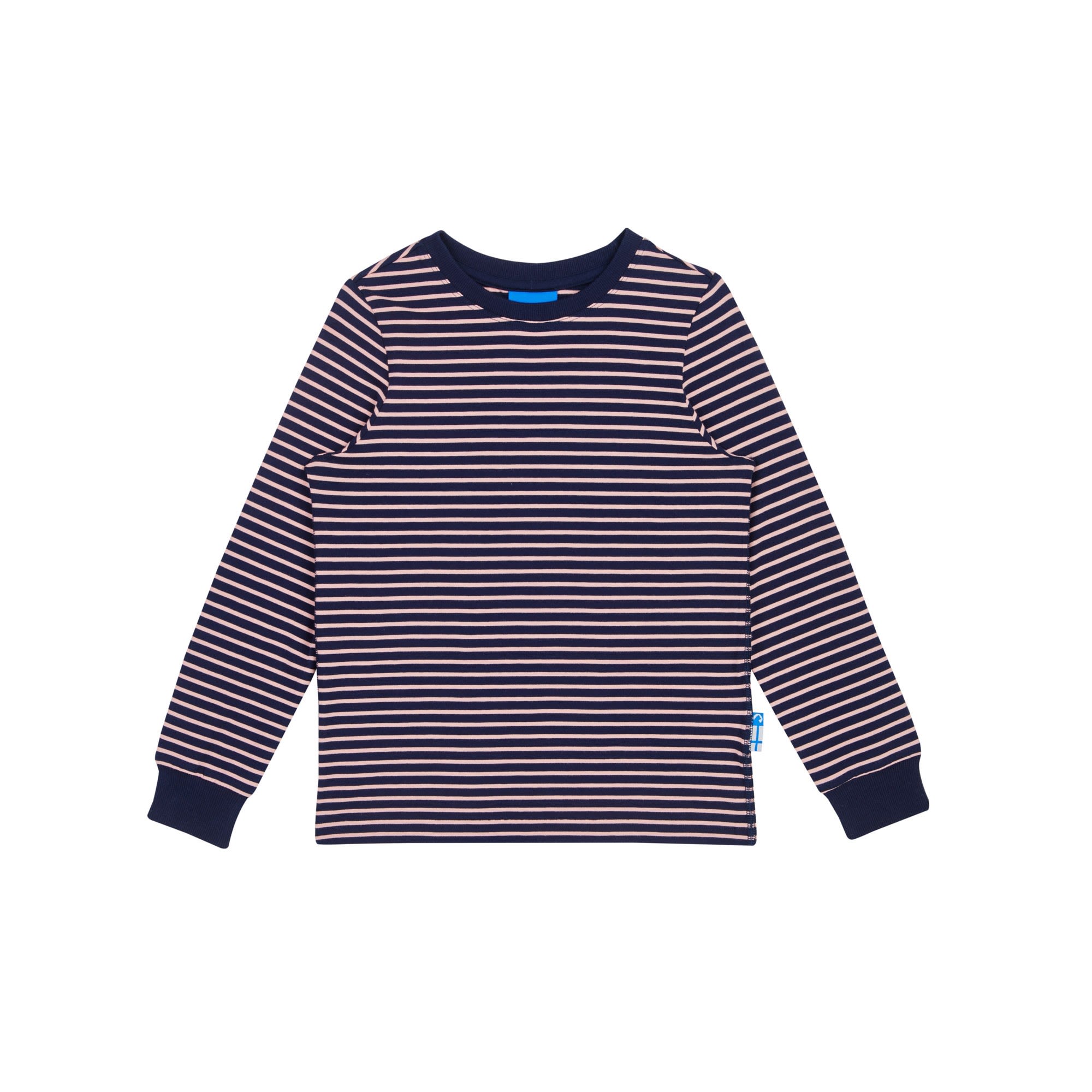 Finkid Rulla Gestreift - Blau- Langarm-Shirts- Grsse 80 - 90 - Farbe Navy - Sunset