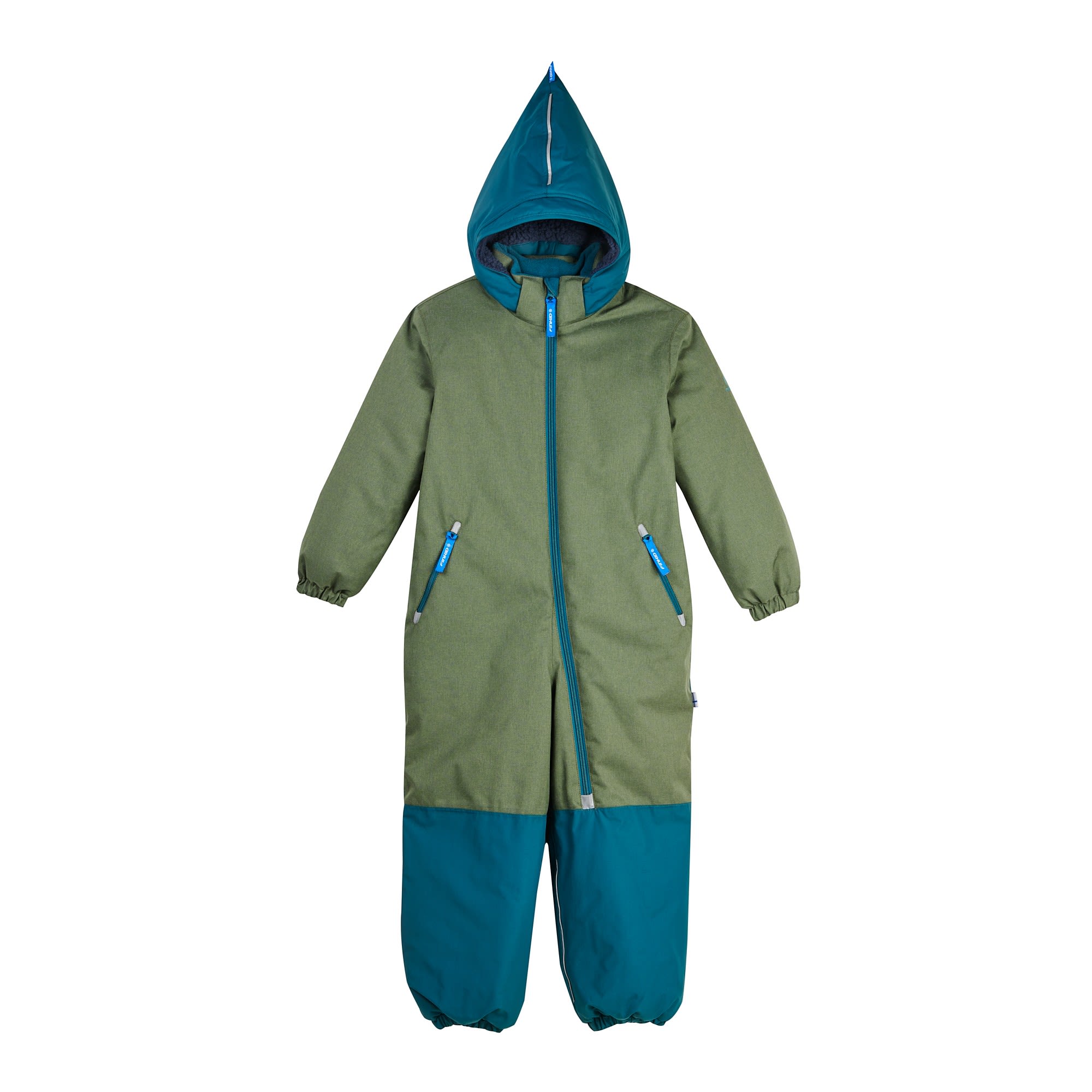 Finkid Turva Ice Grn- Regenhosen und Hardshell-Hosen- Grsse 80 - 90 - Farbe Bronze Green - Deep Teal