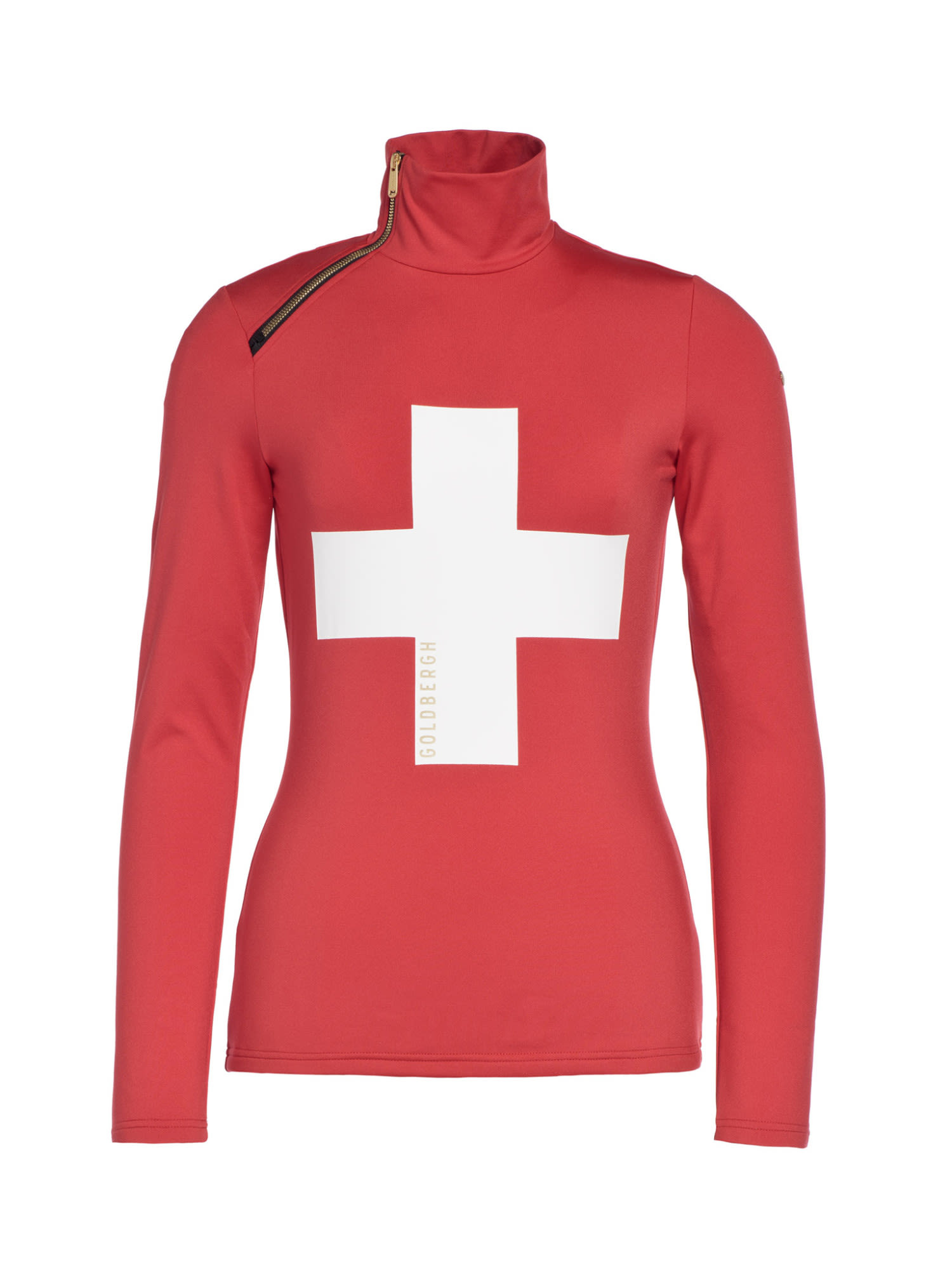 Goldbergh Cervin Pully L-S Rot- Female Pullover- Grsse S - Farbe Flame