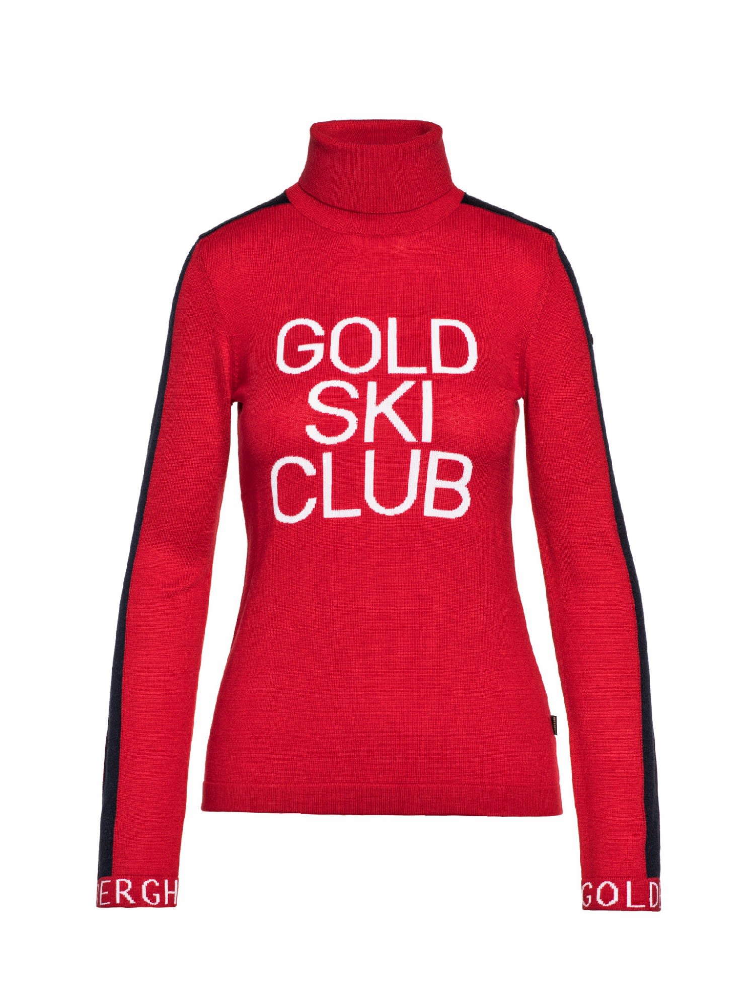 Goldbergh Club Sweater Rot- Female Merino Langarm-Shirts- Grsse L - Farbe Ruby Red