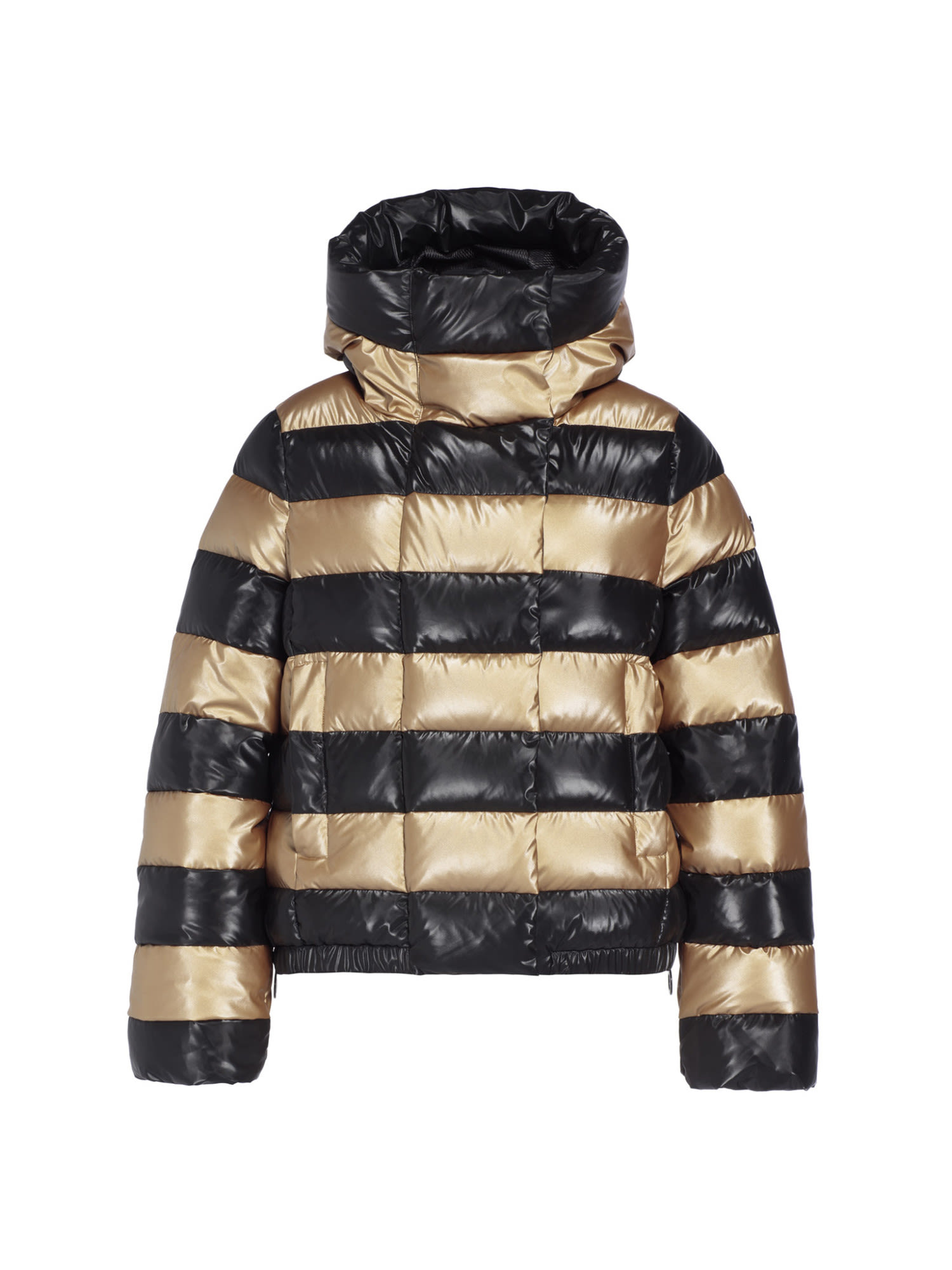 Goldbergh Dazzle Jacket Gestreift - Gelb - Schwarz- Female Daunen Anoraks- Grsse 34 - Farbe Gold - Black