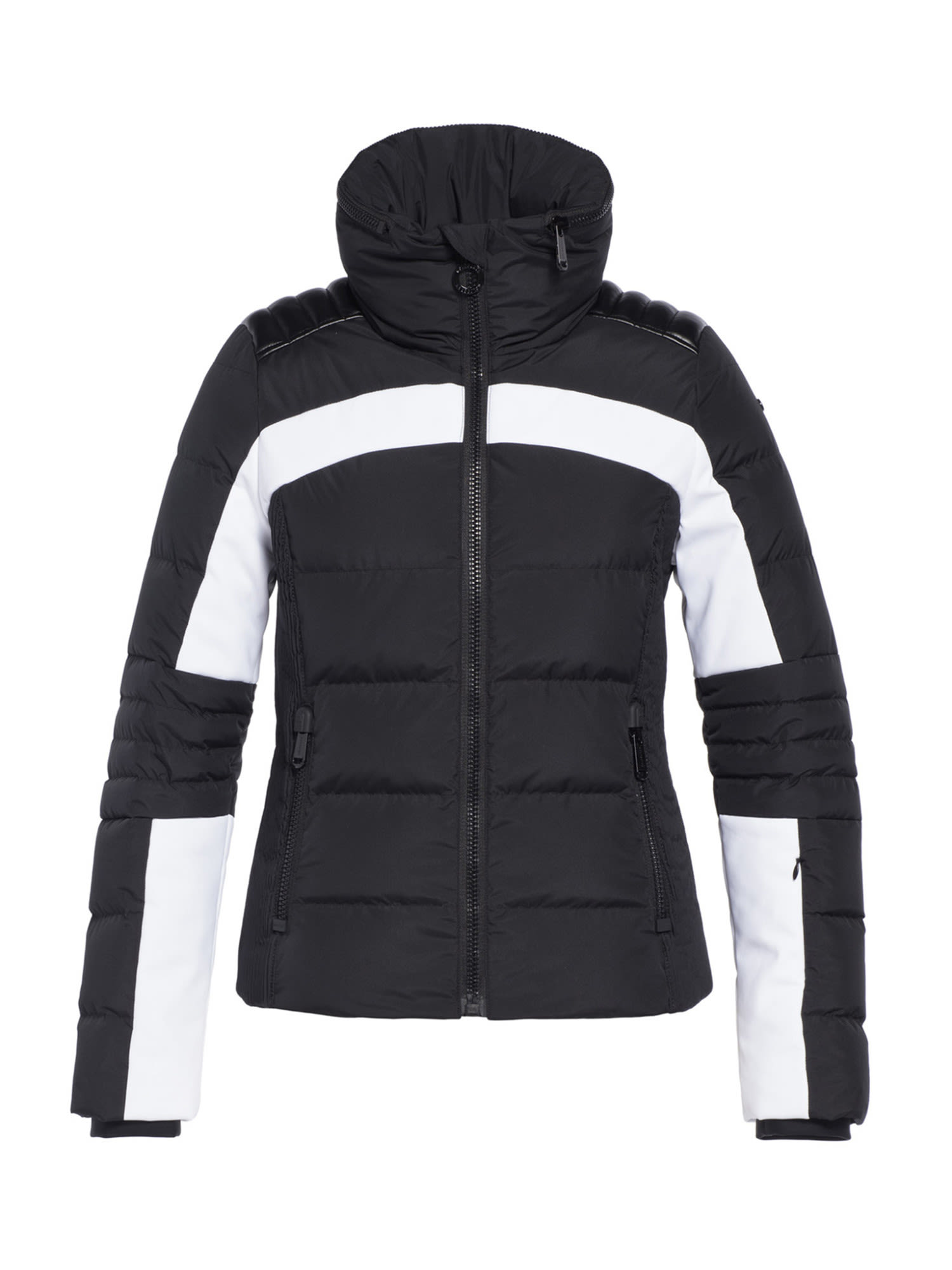 Goldbergh Madison Jacket Colorblock - Schwarz - Weiss- Female Daunen Anoraks- Grsse 38 - Farbe Black