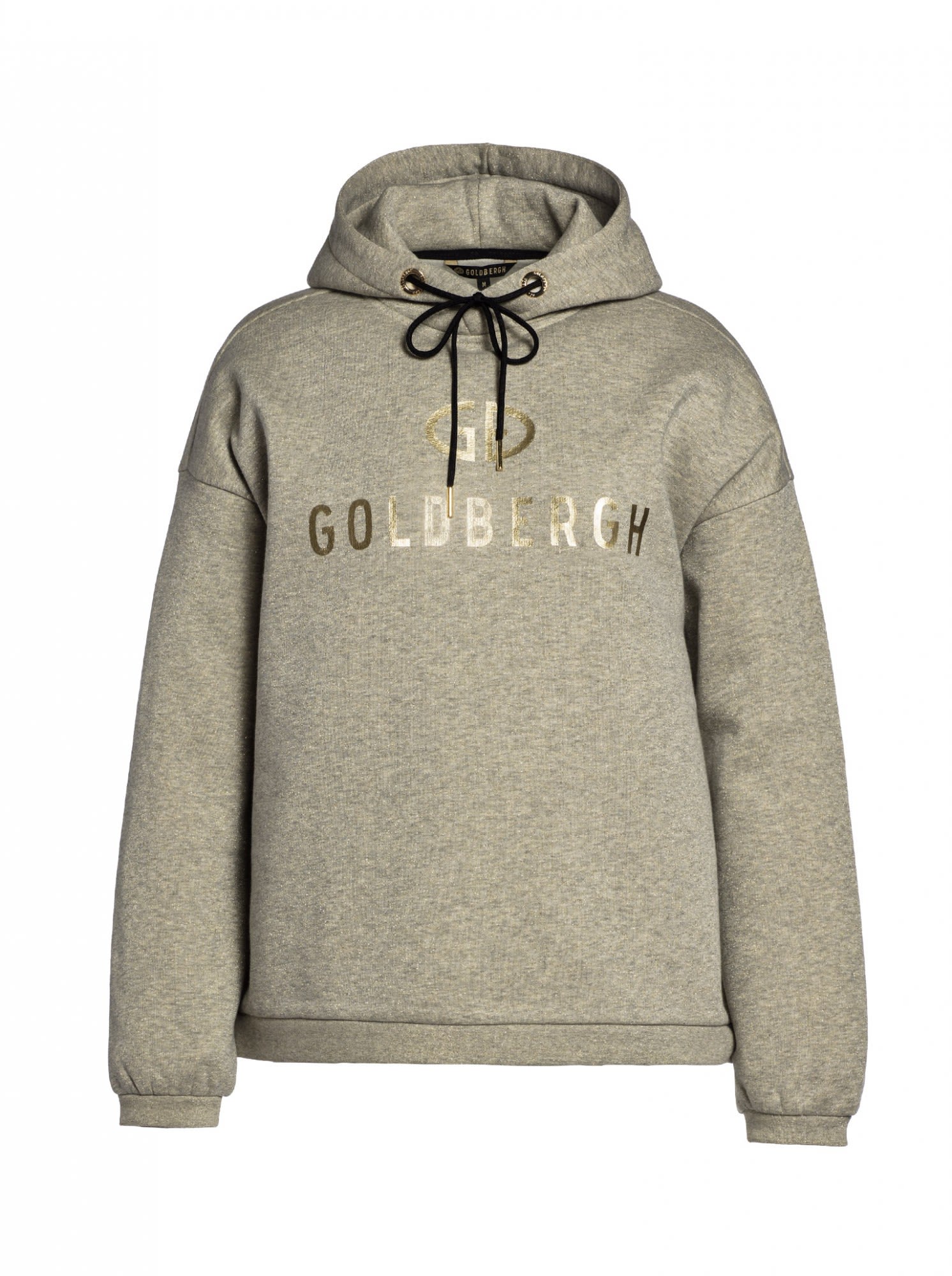 Goldbergh Maia Hooded Sweater Grau- Female Fleece- und Powerstretch-Pullover- Grsse L - Farbe Lurex Melange