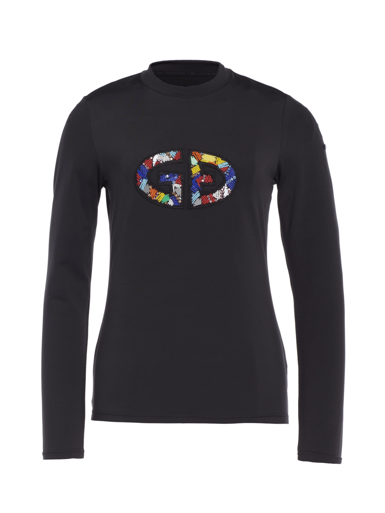 Goldbergh Rhinestone L-S Schwarz- Female Langarm-Shirts- Grsse XS - Farbe Black