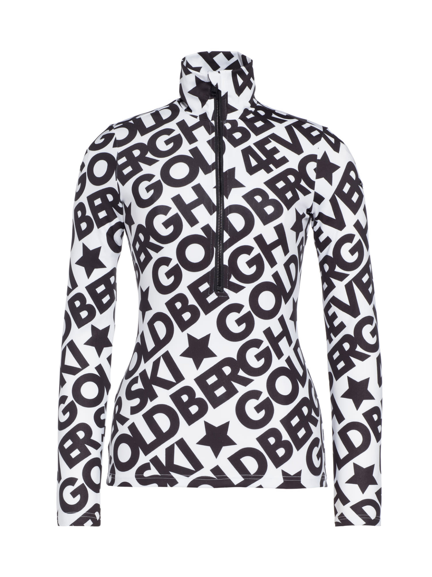 Goldbergh Type Pully L-S Schwarz - Weiss- Female Pullover- Grsse XS - Farbe Forever Black Ski