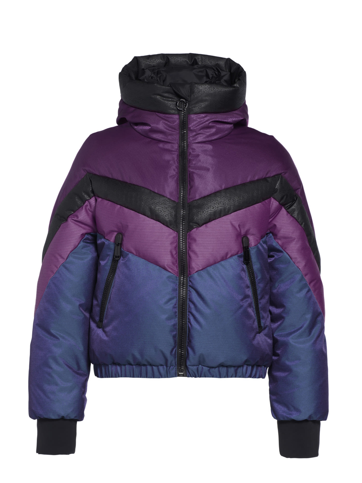 Goldbergh Ziggy Jacket Colorblock - Blau - Lila- Female Daunen Anoraks- Grsse 38 - Farbe Amethyst