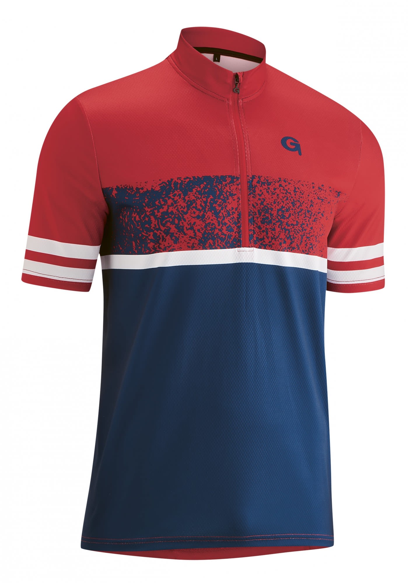 Gonso Drau bergrsse Colorblock - Rot- Male T-Shirts- Grsse 3XL - Farbe Chilli Pepper