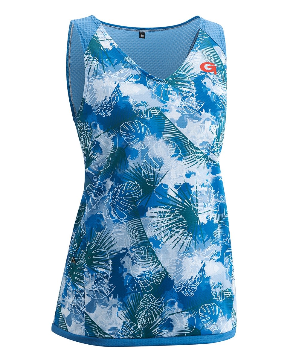Gonso Kimber Blau- Female Tops - rmellose Shirts- Grsse 40 - Farbe Deep Water