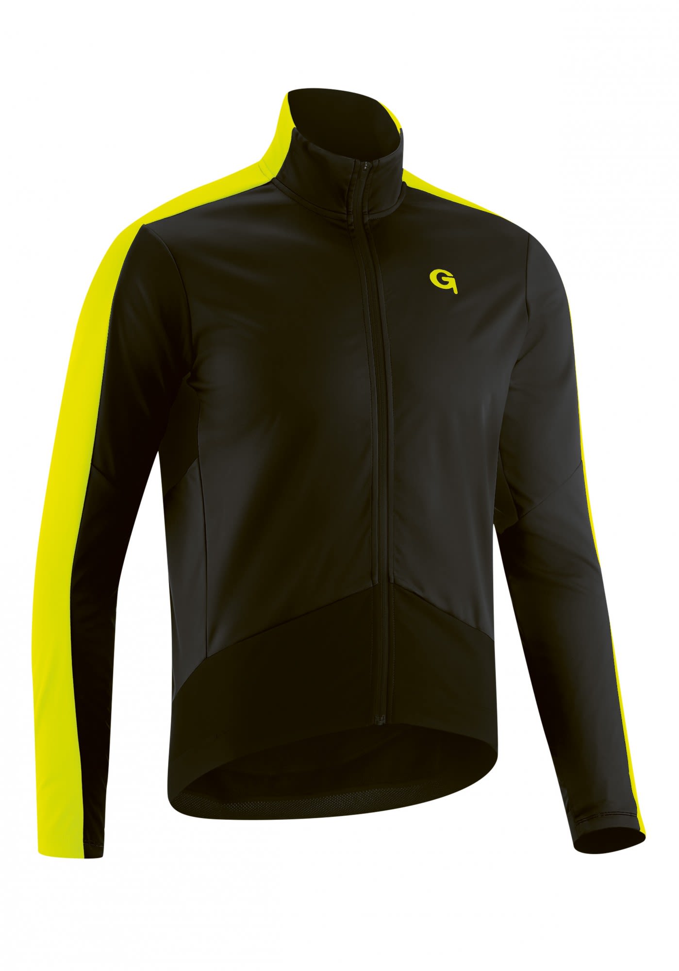 Gonso Marvao Schwarz- Male Langarm-Shirts- Grsse M - Farbe Black - Safety Yellow