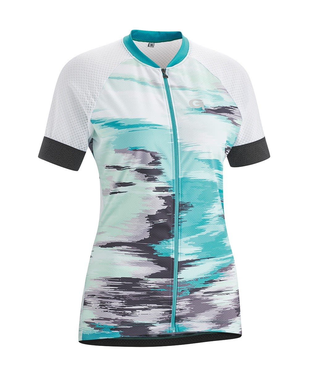 Gonso Mezzana Grn - Weiss- Female Kurzarm-Shirts- Grsse 46 - Farbe Latigo Bay