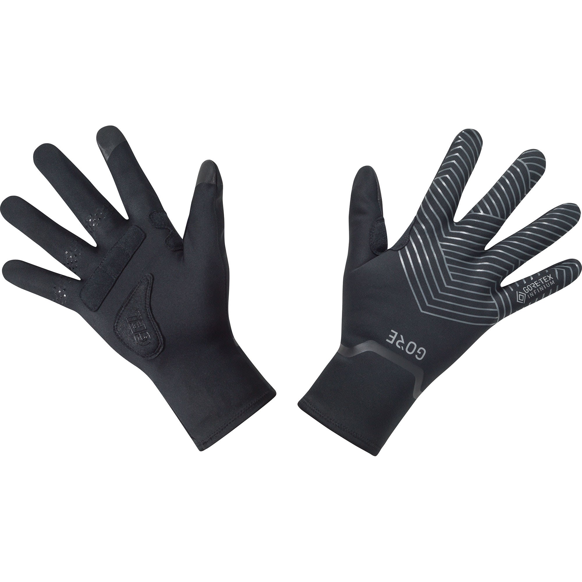 Gore C3 Gore-Tex Infinium Stretch Mid Gloves Schwarz- Gore-Tex(R) Fingerhandschuhe- Grsse 9 - Farbe Black