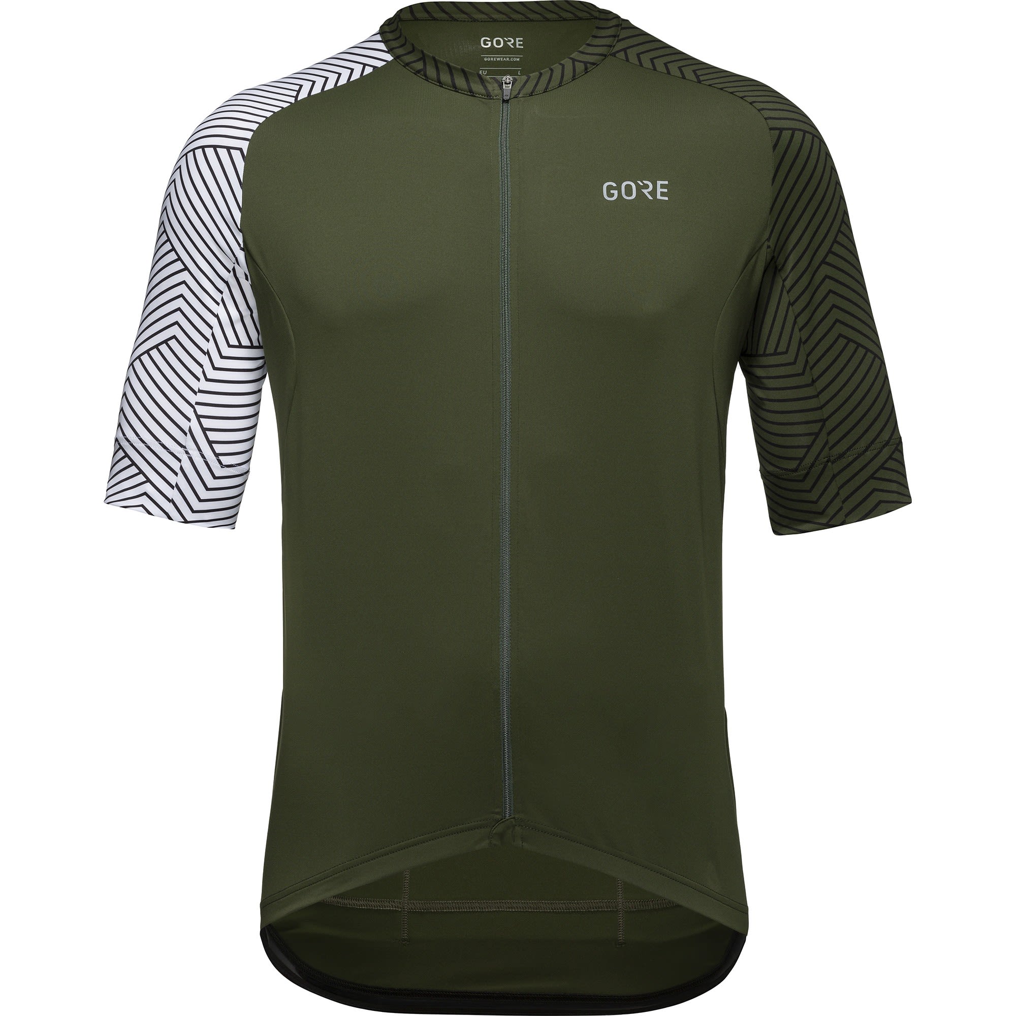 Gore C5 Jersey Grn- Male Kurzarm-Shirts- Grsse XL - Farbe Utility Green - White
