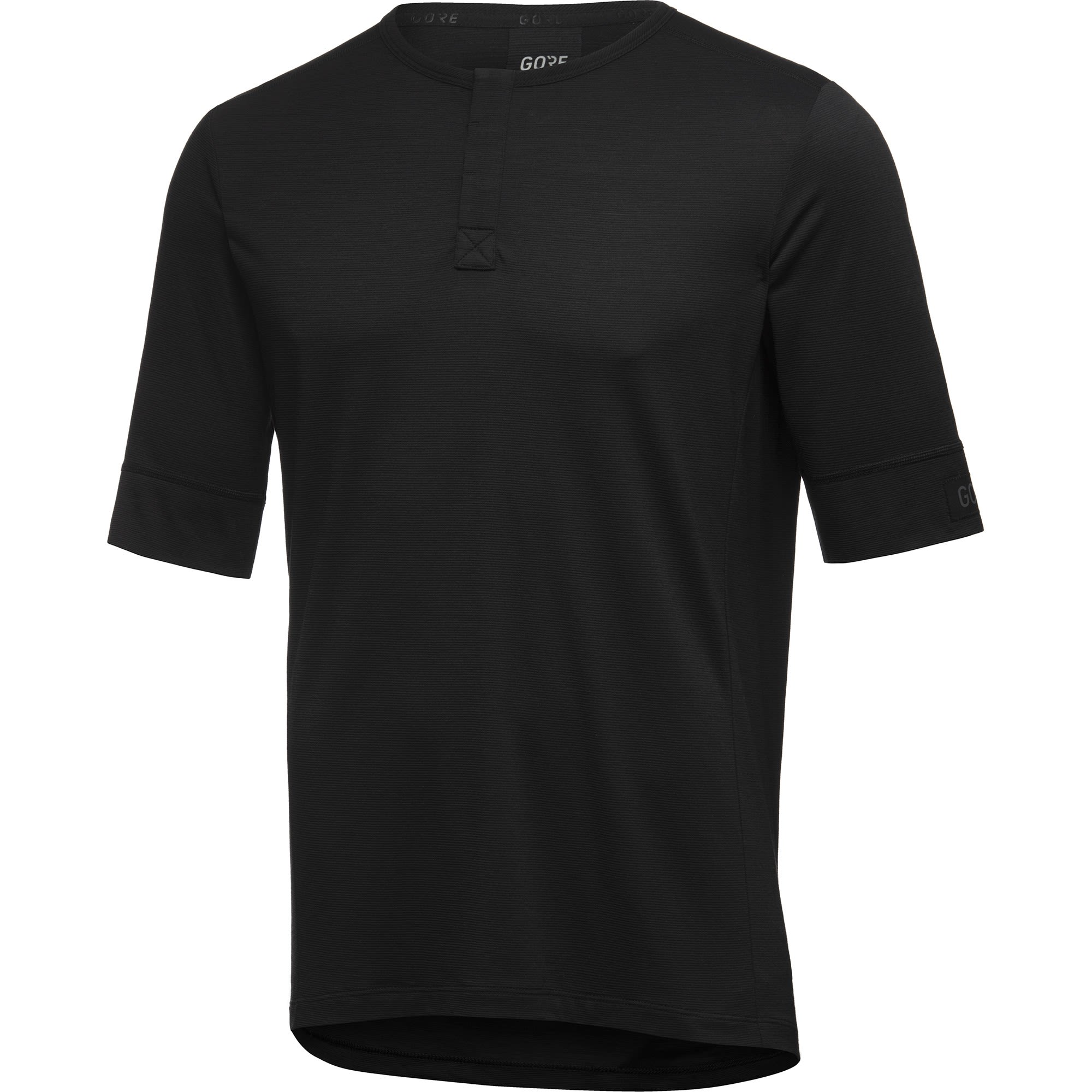 Gore Explore Shirt Schwarz- Male Merino Kurzarm-Shirts- Grsse S - Farbe Black