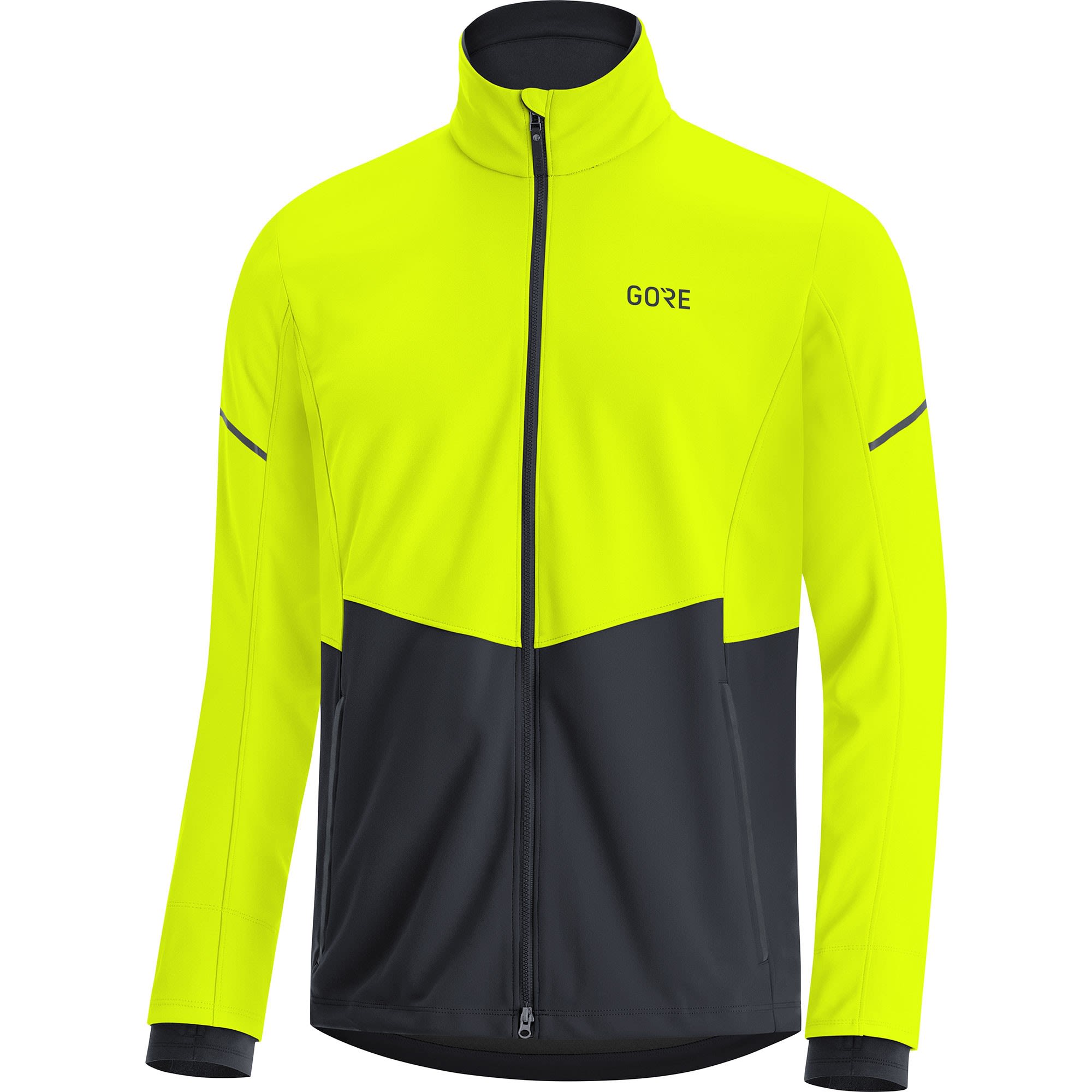 Gore R5 Gore-Tex Infinium Jacket Colorblock - Gelb - Schwarz- Male Gore-Tex(R) Jacken- Grsse S - Farbe Neon Yellow - Black