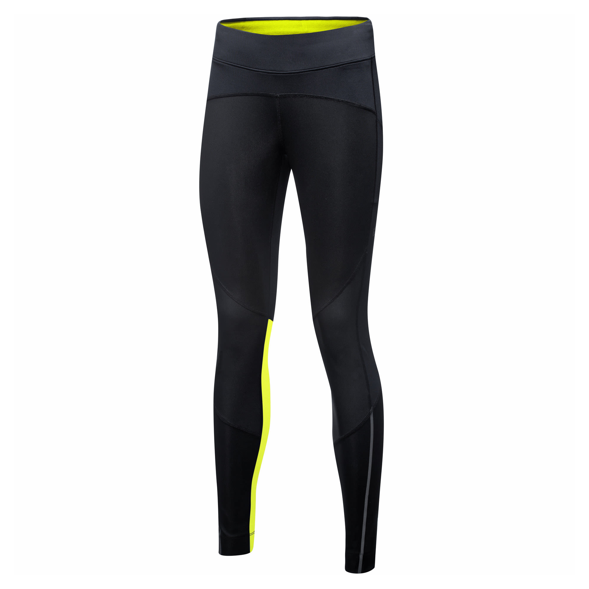 Gore R5 Gore-Tex Infinium Tights Schwarz- Female Gore-Tex(R) Tights- Grsse 38 - Farbe Black - Neon Yellow