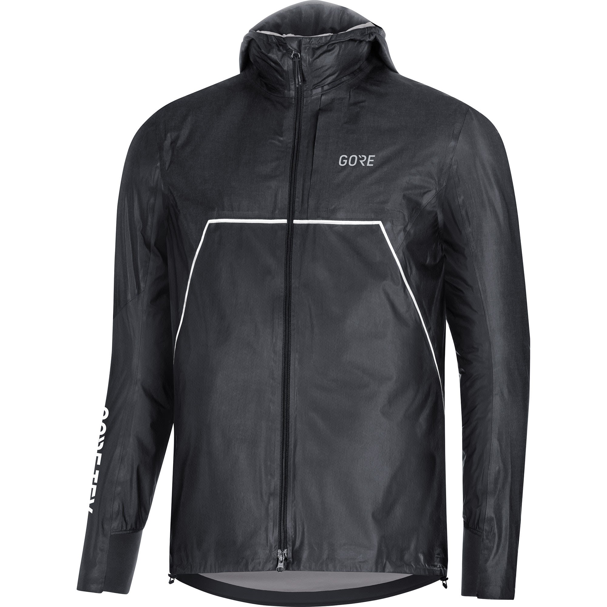 Gore R7 Gore-Tex Shakedry Trail Hooded Jacket Schwarz- Male Gore-Tex(R) Windbreaker- Grsse S - Farbe Black
